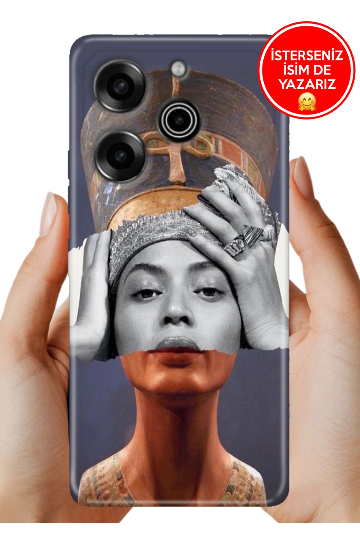 TECNO Pova 6 Pro Kılıf UvBaskı Özel-Tasarım Silikon Art-Beyonce