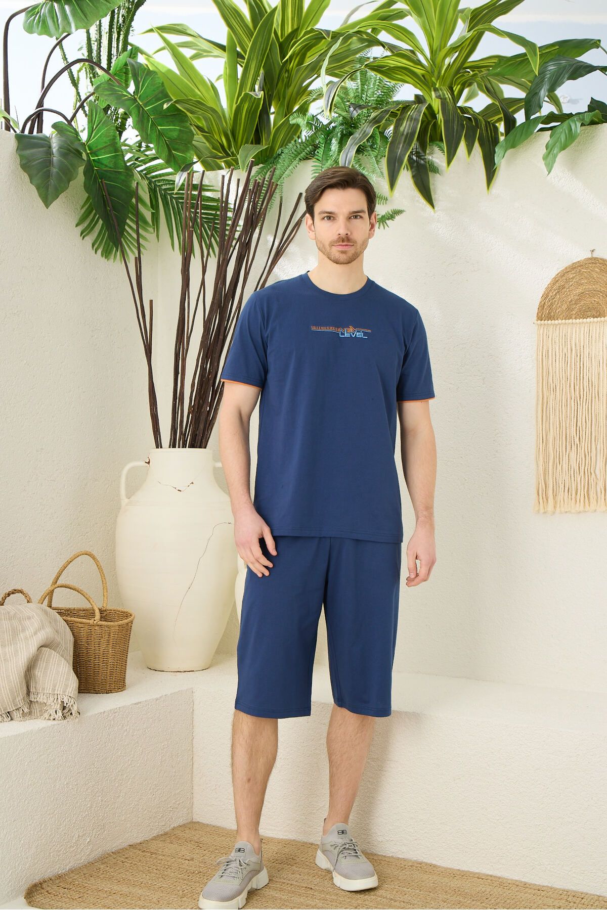 elitepoint Battal Beden Şortlu Pijama Takımı 1725