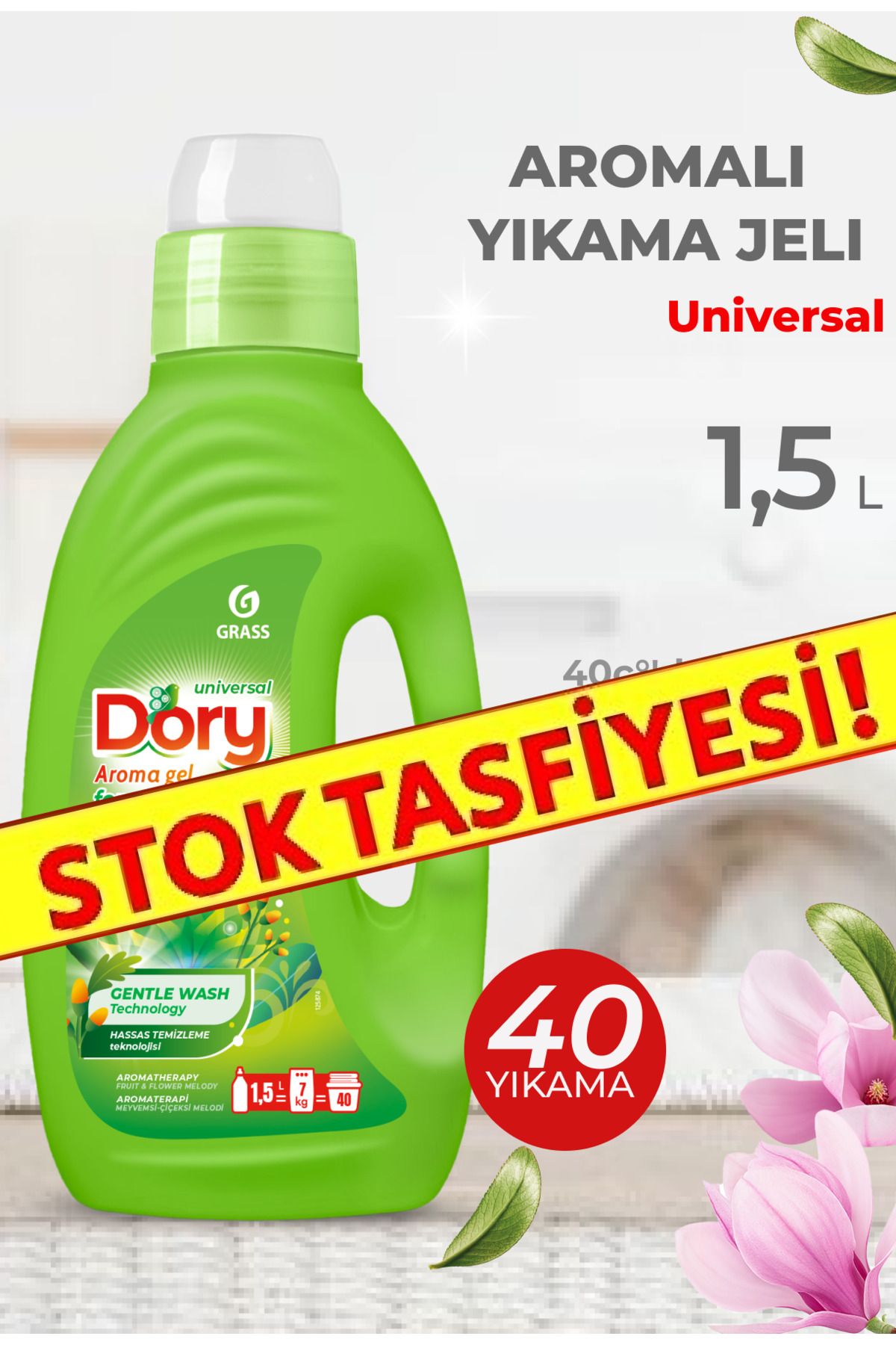 GRASS Dory Sıvı Çamaşır Deterjanı 1500ml (40 Yıkama) Universal