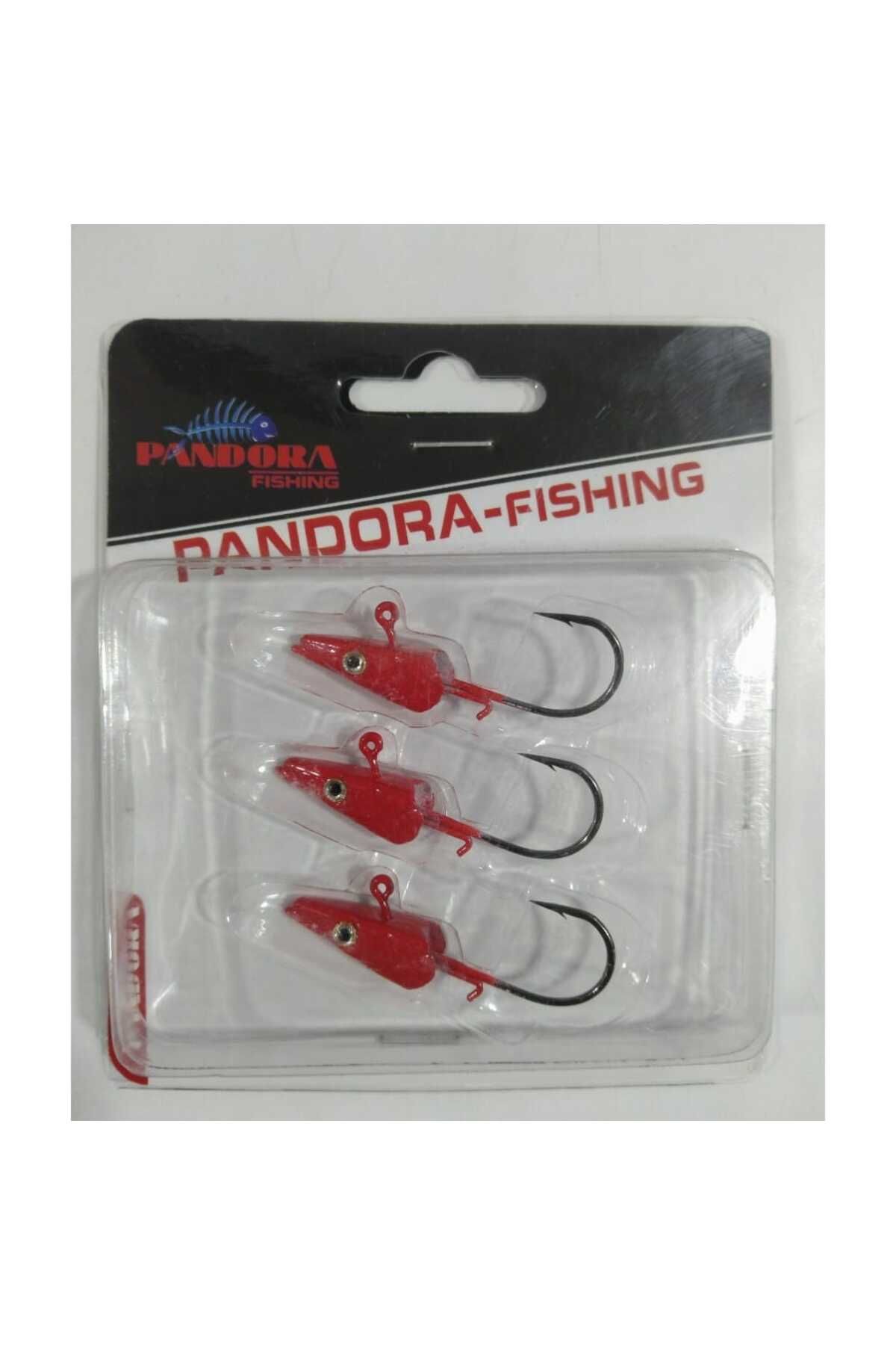 Pandora Sandeel 14 GR 3 Adet Jig Head - RED HEAD