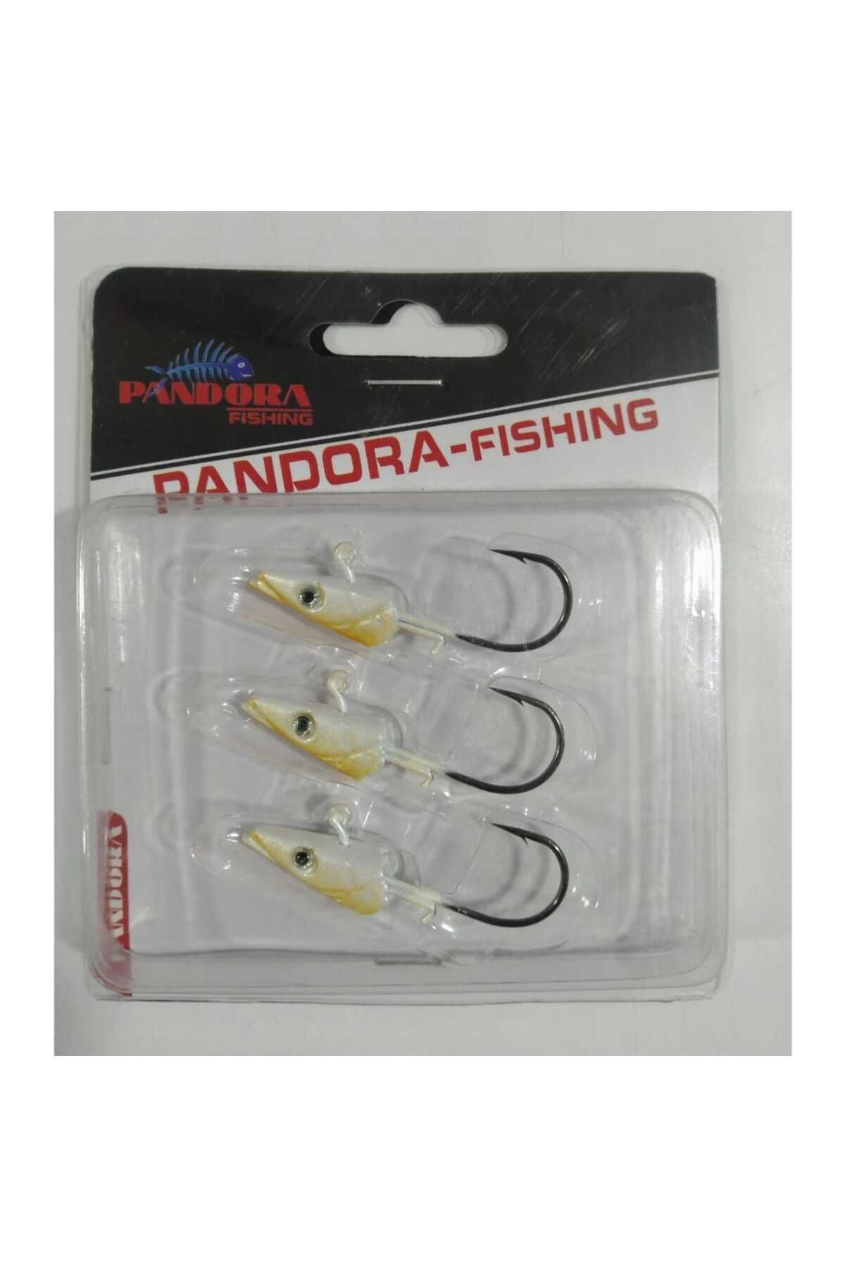 Pandora Sandeel 14 GR 3 Adet Jig Head - GOLD WHİTE HEAD