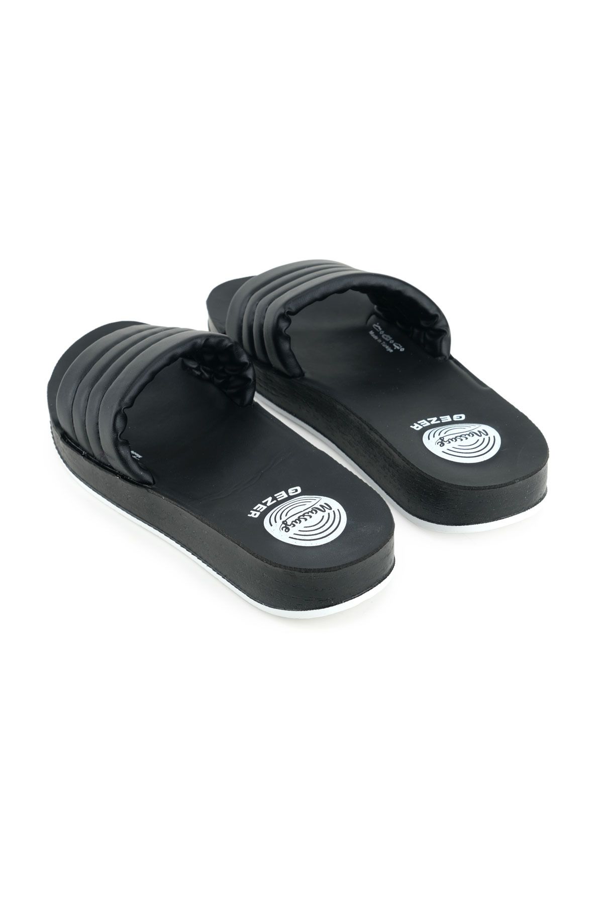 GEZER-Women's Summer Faux Leather Massage Sole Daily Home Garden Slippers 4