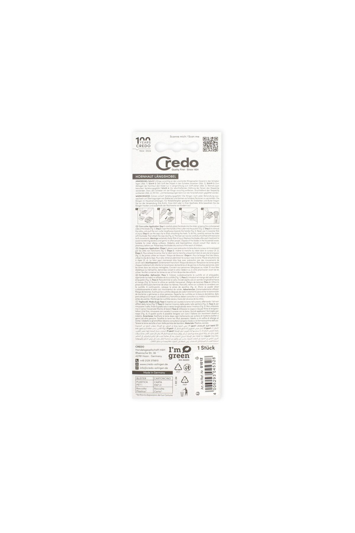 Solingen-Credo Heel Callus Razor Vetörpü 2