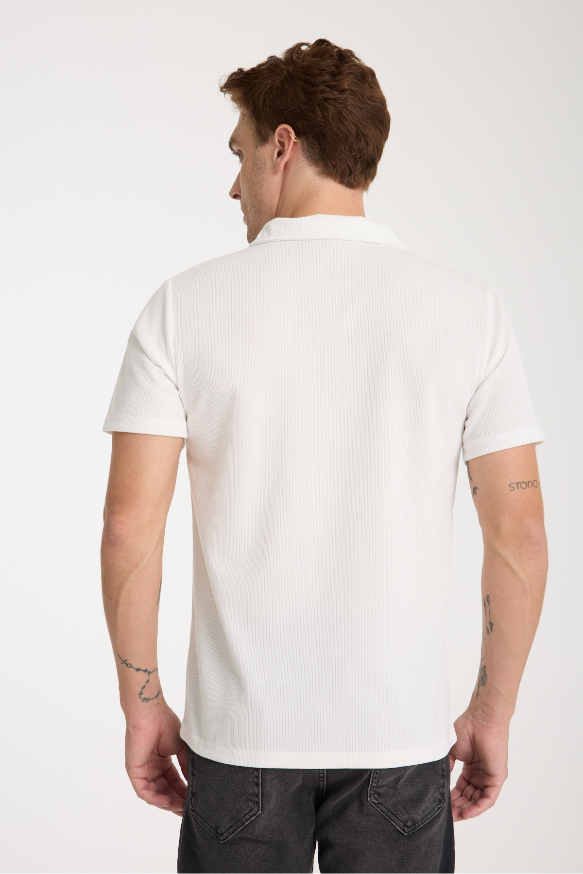 Verge Slim Fit Polo Yaka T-shirt — 8