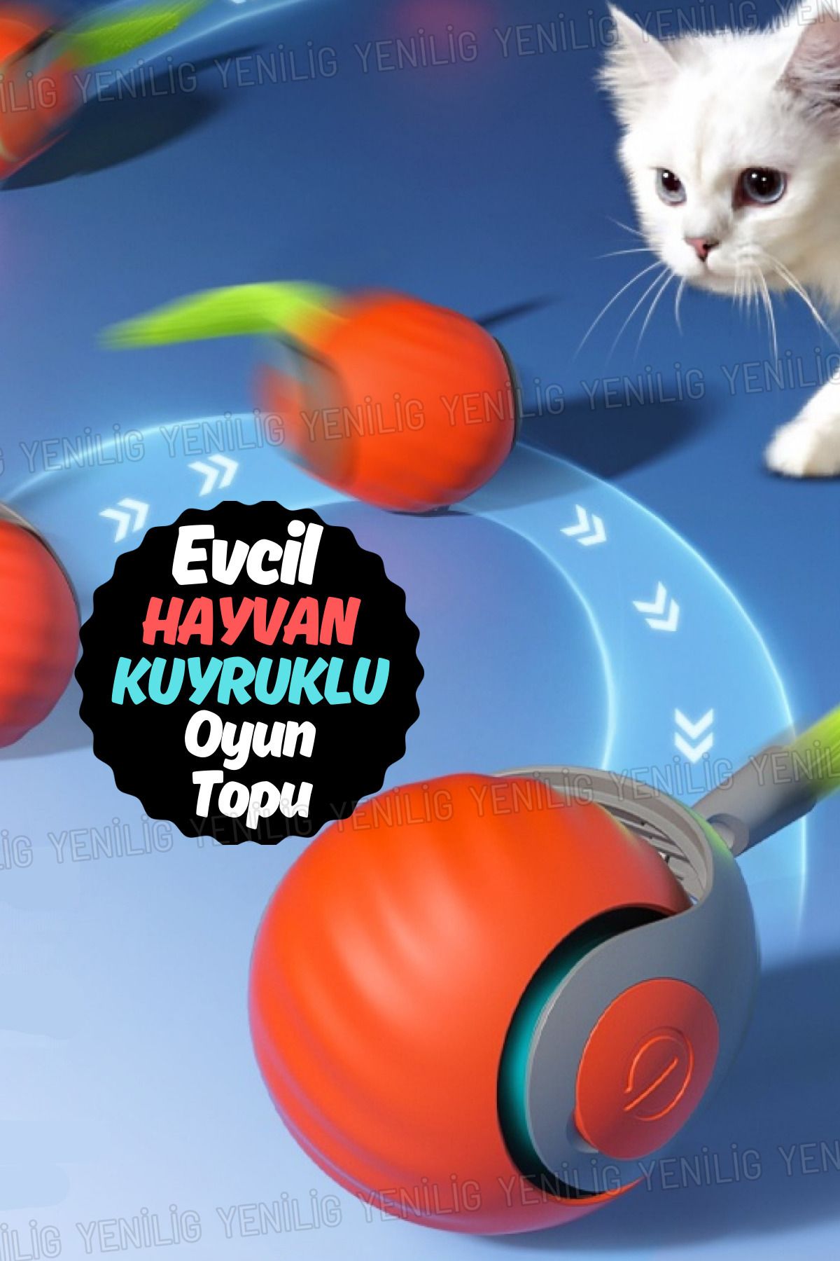 Zogira Çevre Dostu Malzemeden Üretilmiş Otomatik Kedi Oyuncağı – Güvenli ve Eğlenceli