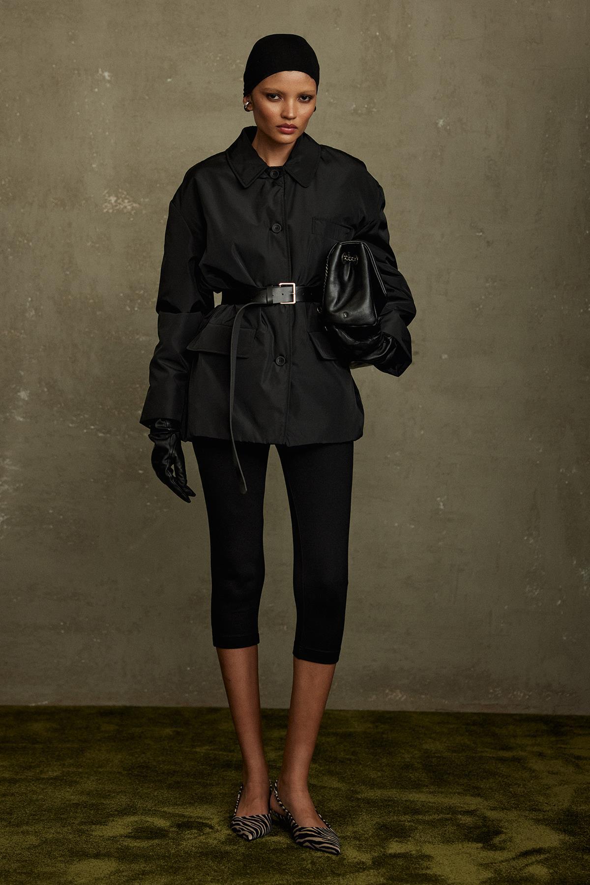 Suud Collection  Siyah Cloud Gömlek Yaka Mont - Görsel 8