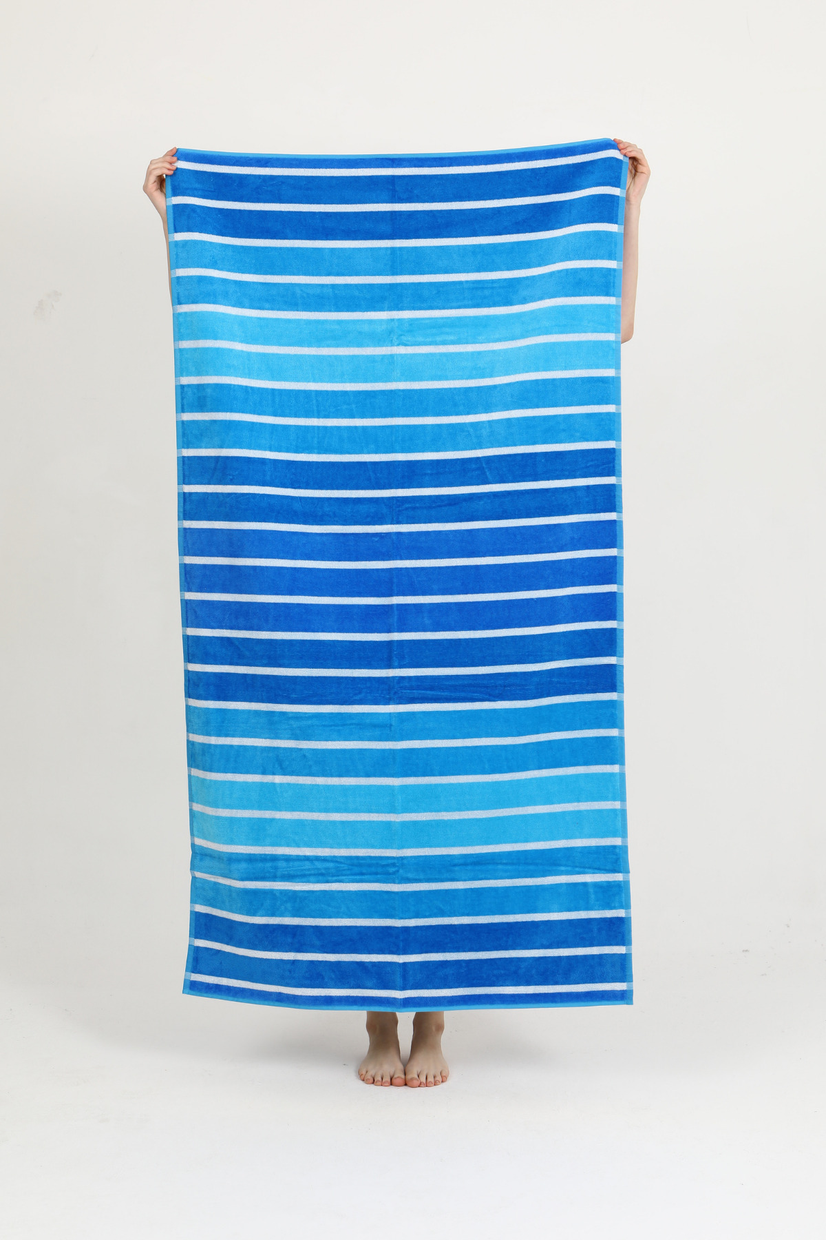 Homelover %100 Pamuk Yüksek Emilim Lüks Çizgili Tasarım Büyük Boy Plaj Havlusu - Leo Havuz Havlusu - 90x160cm