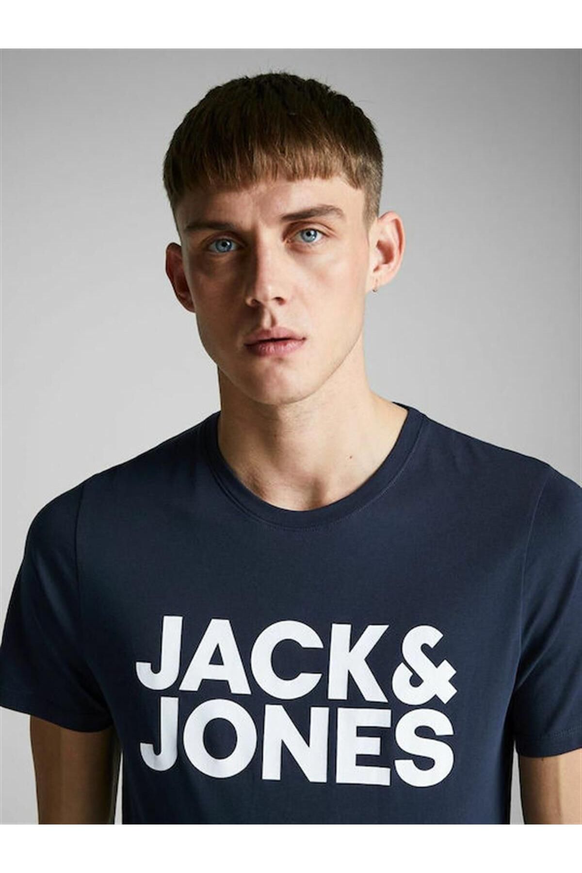Jack & Jones-Crew Neck Logo Printed T-Shirt 5