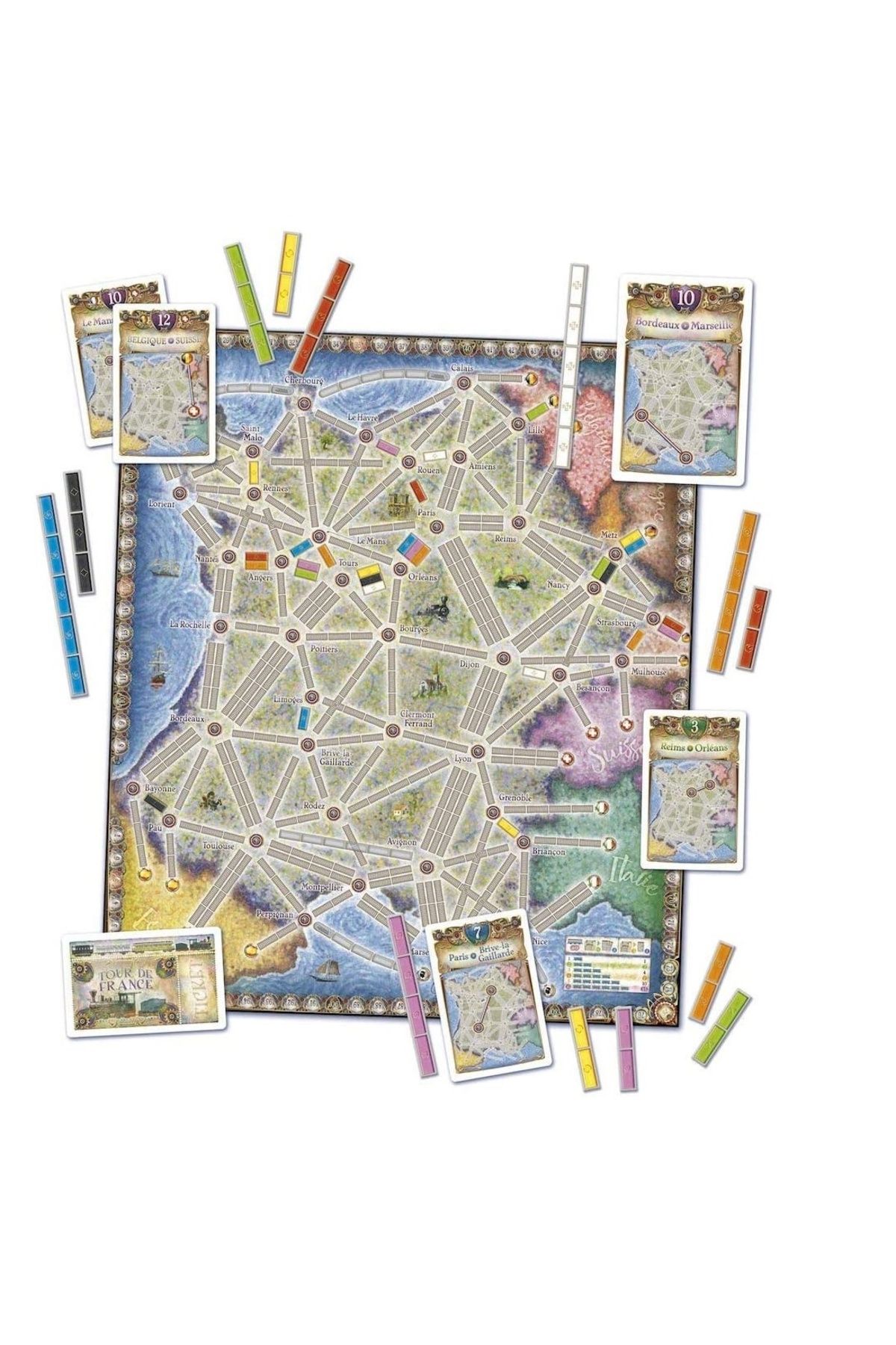 Asmodee-Board game Ticket to Ride Map Collection France & Old West, expansion, English language 3