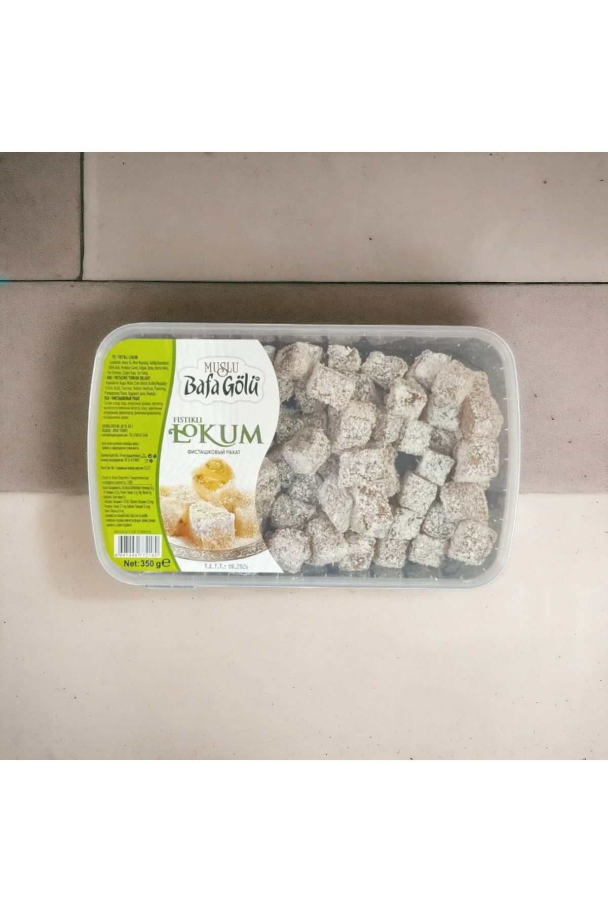 Muslu Bafa Gölü FISTIKLI LOKUM 350 GR