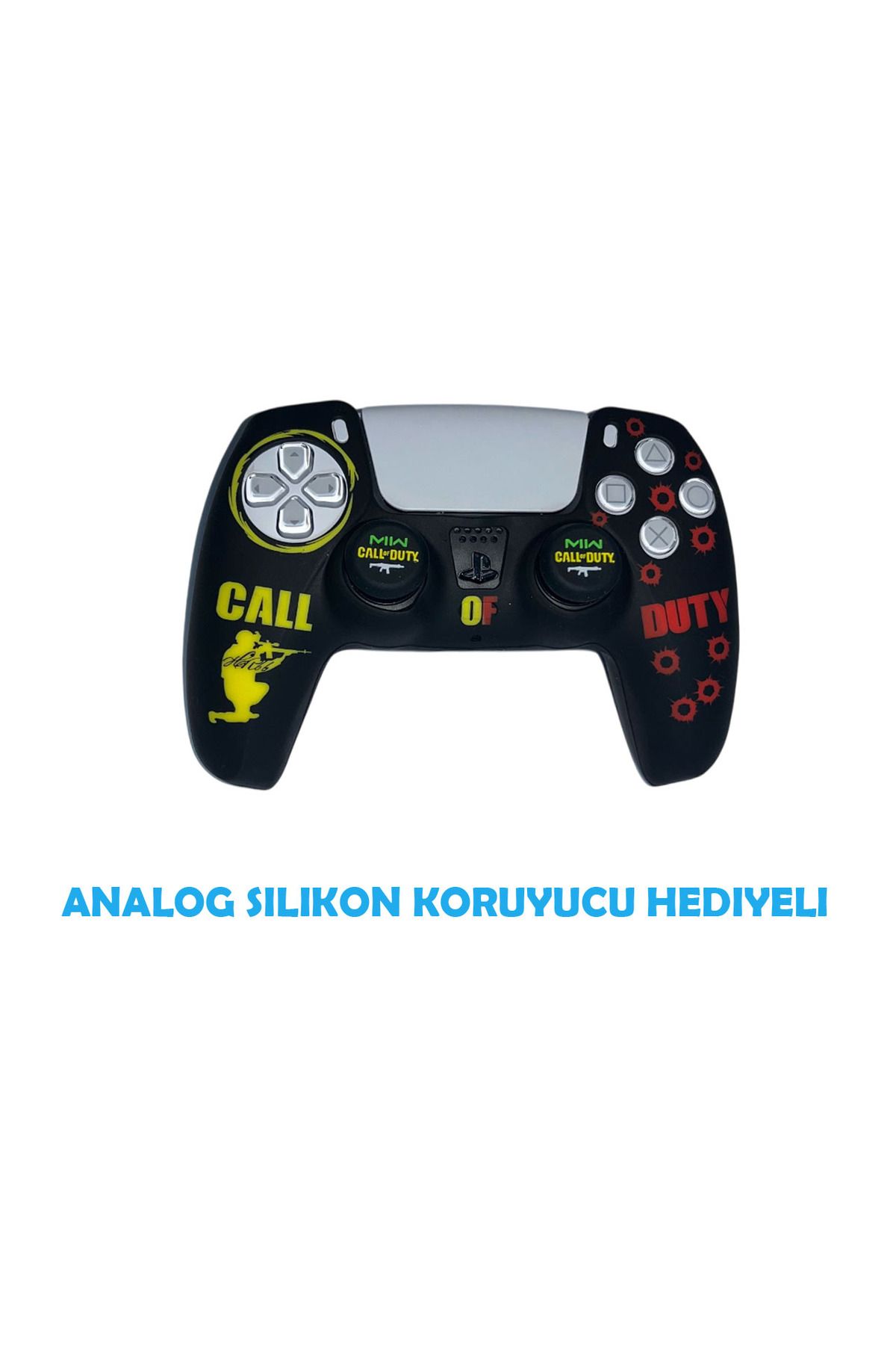 Dobe PS5 Dualsense Call Of Duty  Koruyucu Silikon Kılıf + Analog silikon Koruyucu