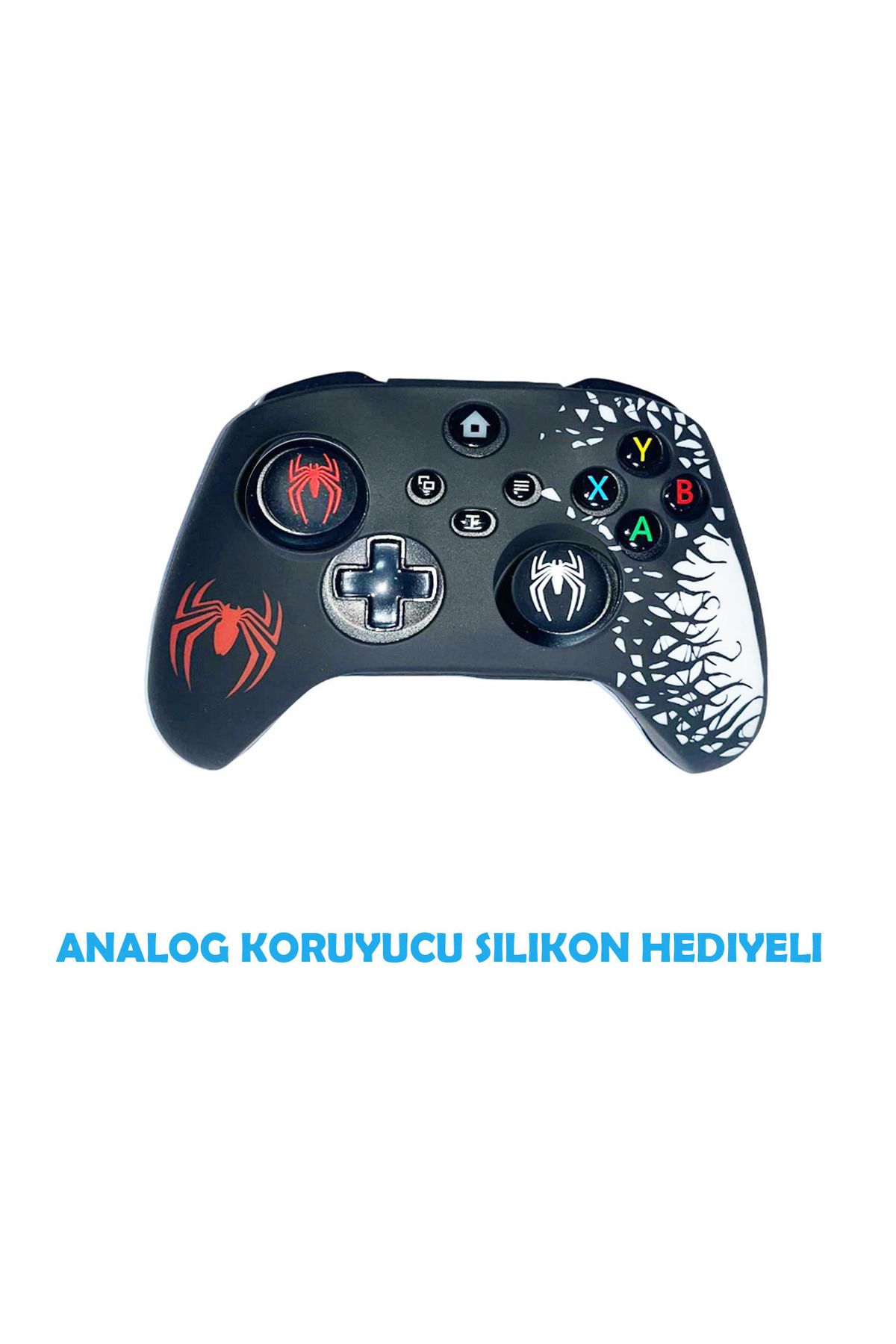 Dobe Xbox Series S/Series X Spider-Man Koruyucu Silikon Kılıf + Analog silikon Koruyucu