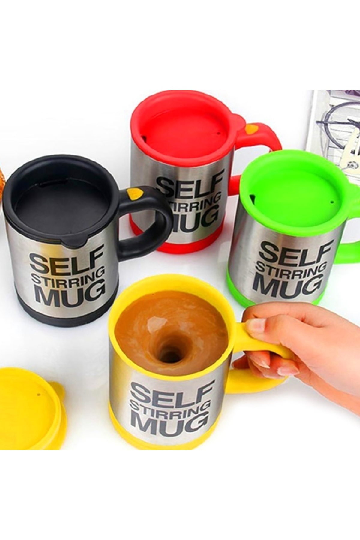 KAYAMU-Mixer Mug Cup - With Agitator Feature, Self Stirring (K0) 3