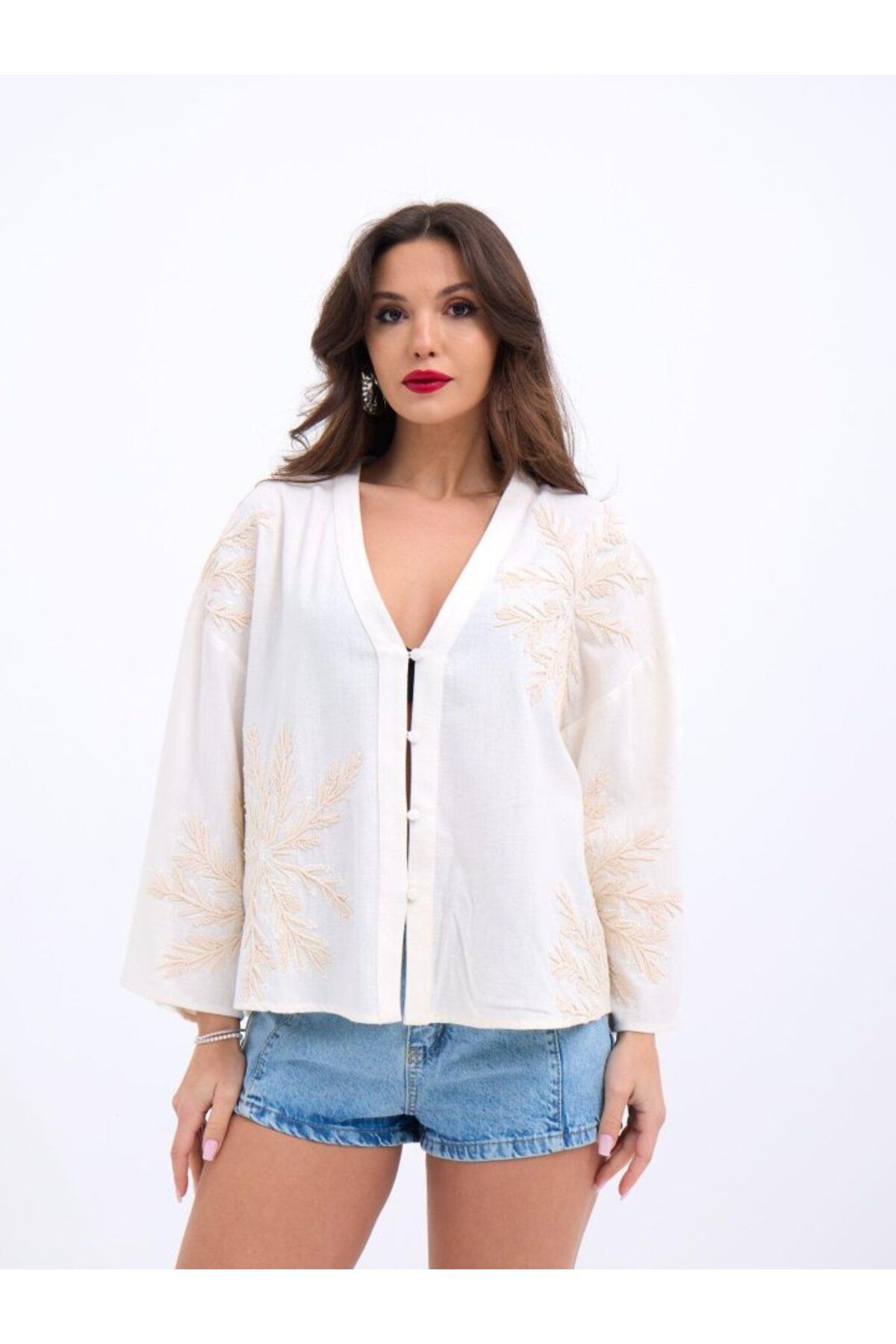 Gökyüzü Moda 6954 GÖMLEK-BEJ