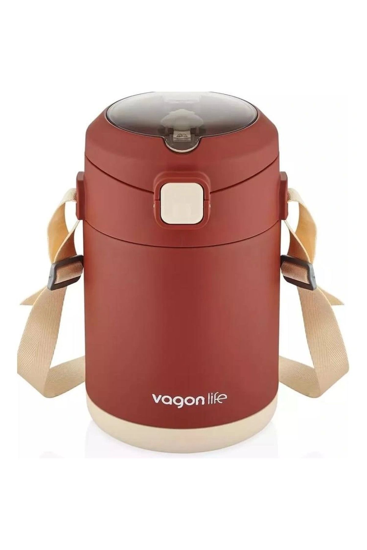 Vagonlife VAGONLİFE ÇELİK YEMEK KABI TEK HAZNELİ İKİ BÖLMELİ LUNCH BOX BL10081  1800 ML