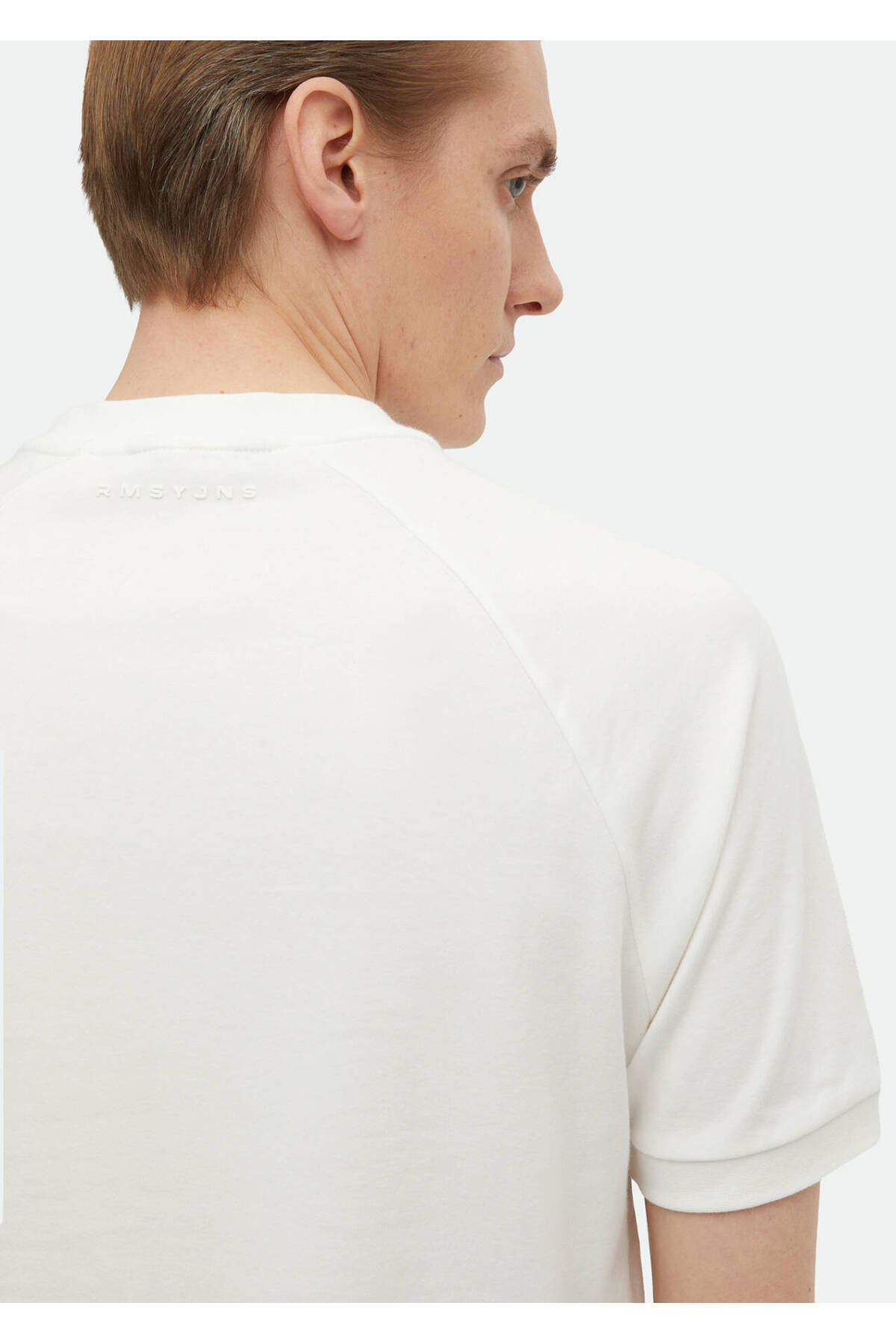Ramsey-Ecru Crew Neck 100% Cotton T-Shirt - Printed 4