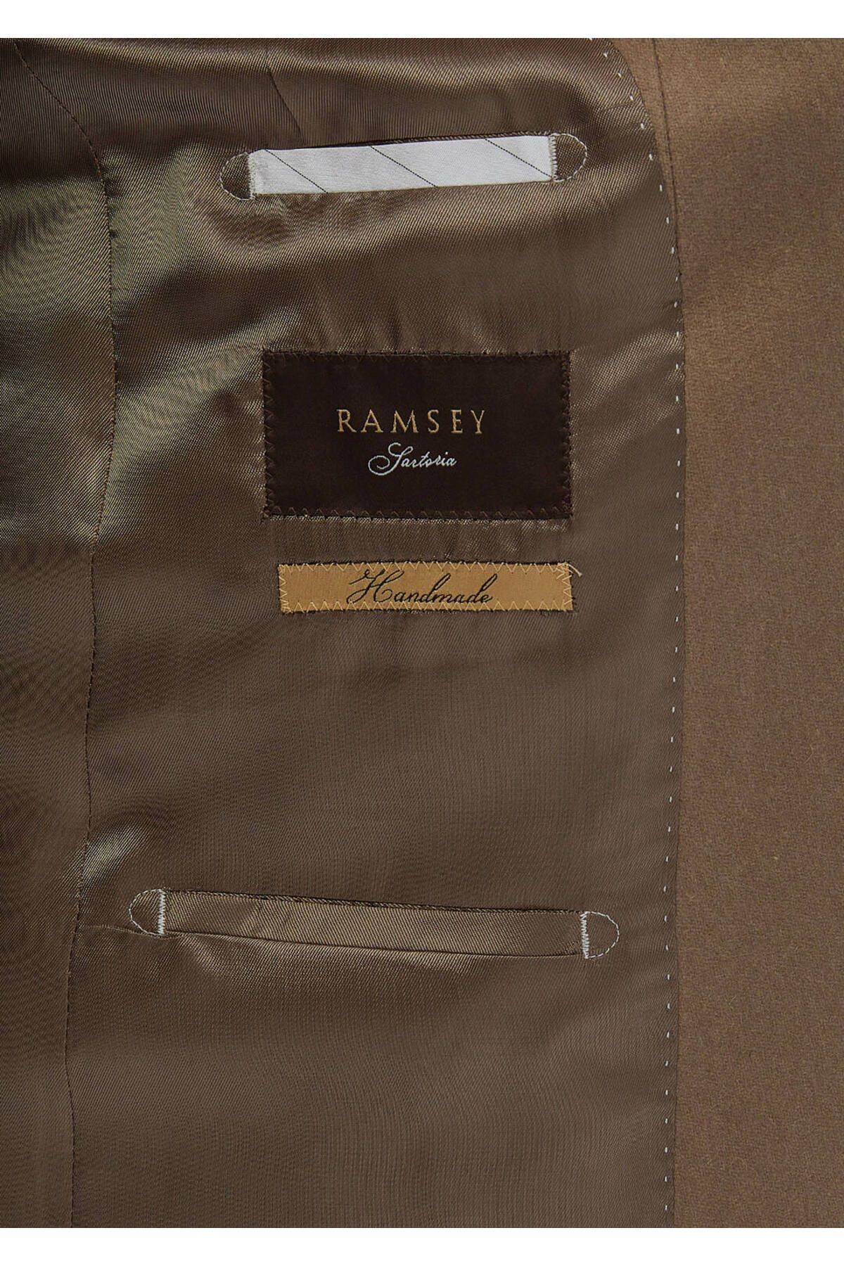 Ramsey-Camel Hair Plain Regular Fit 100% Cashmere Jacket 7