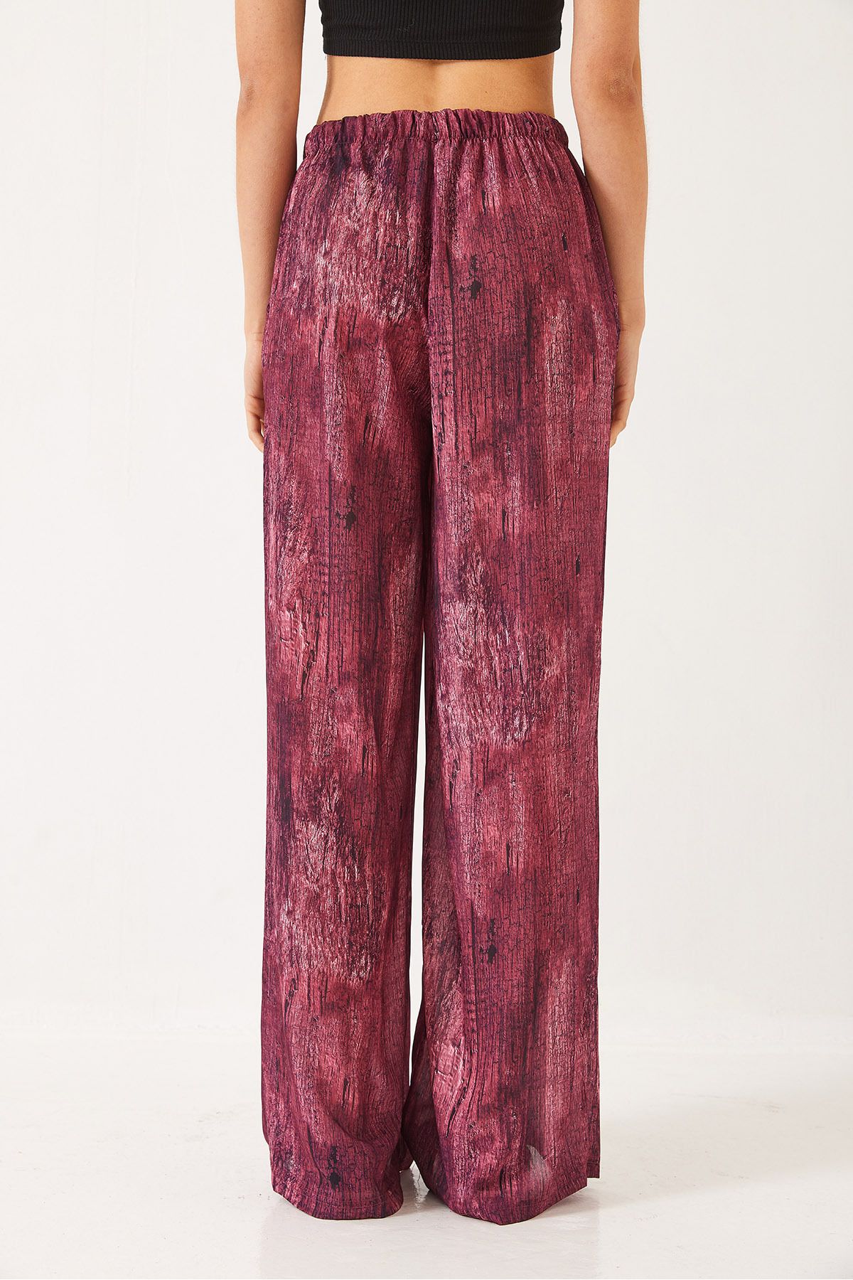 Bianco Lucci-Pantaloni largi pentru femei, cu buzunare de tranziție în contrast, 60440-2 60271056 7
