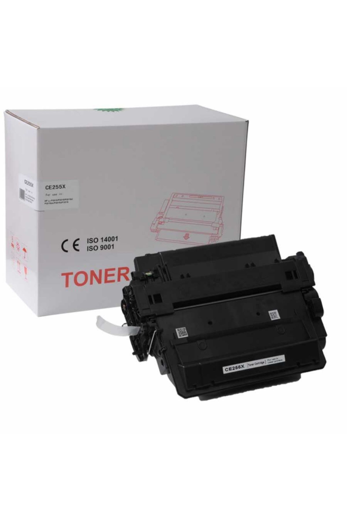 HP 55X-CE255X SİYAH MUADİL TONER