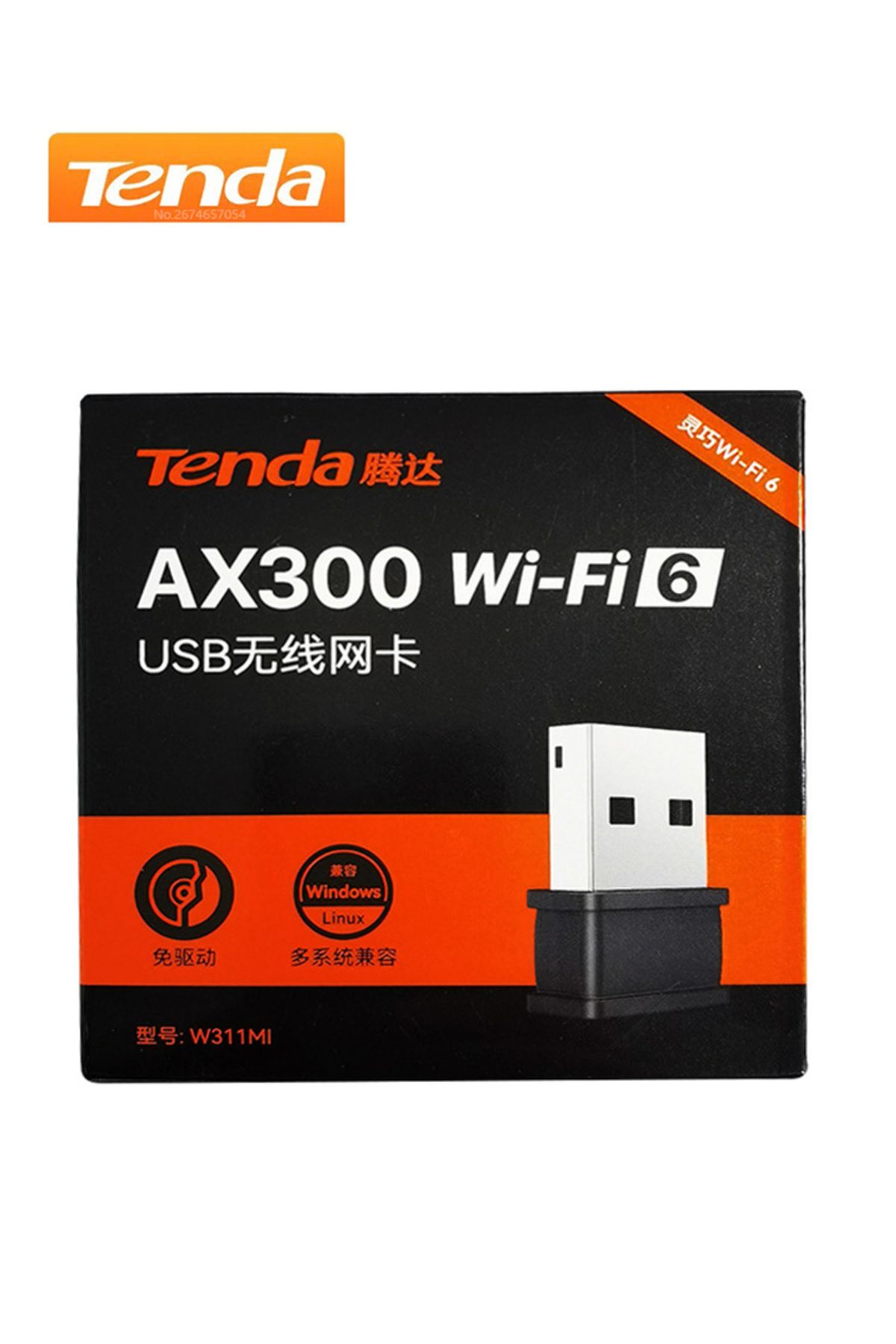 Tenda-W311mi-ax300 Wifi 6 Wireless Nano Usb Adapter 286 Mbps Wi-fi 6 Driver Free Mini Portable Fo... 8