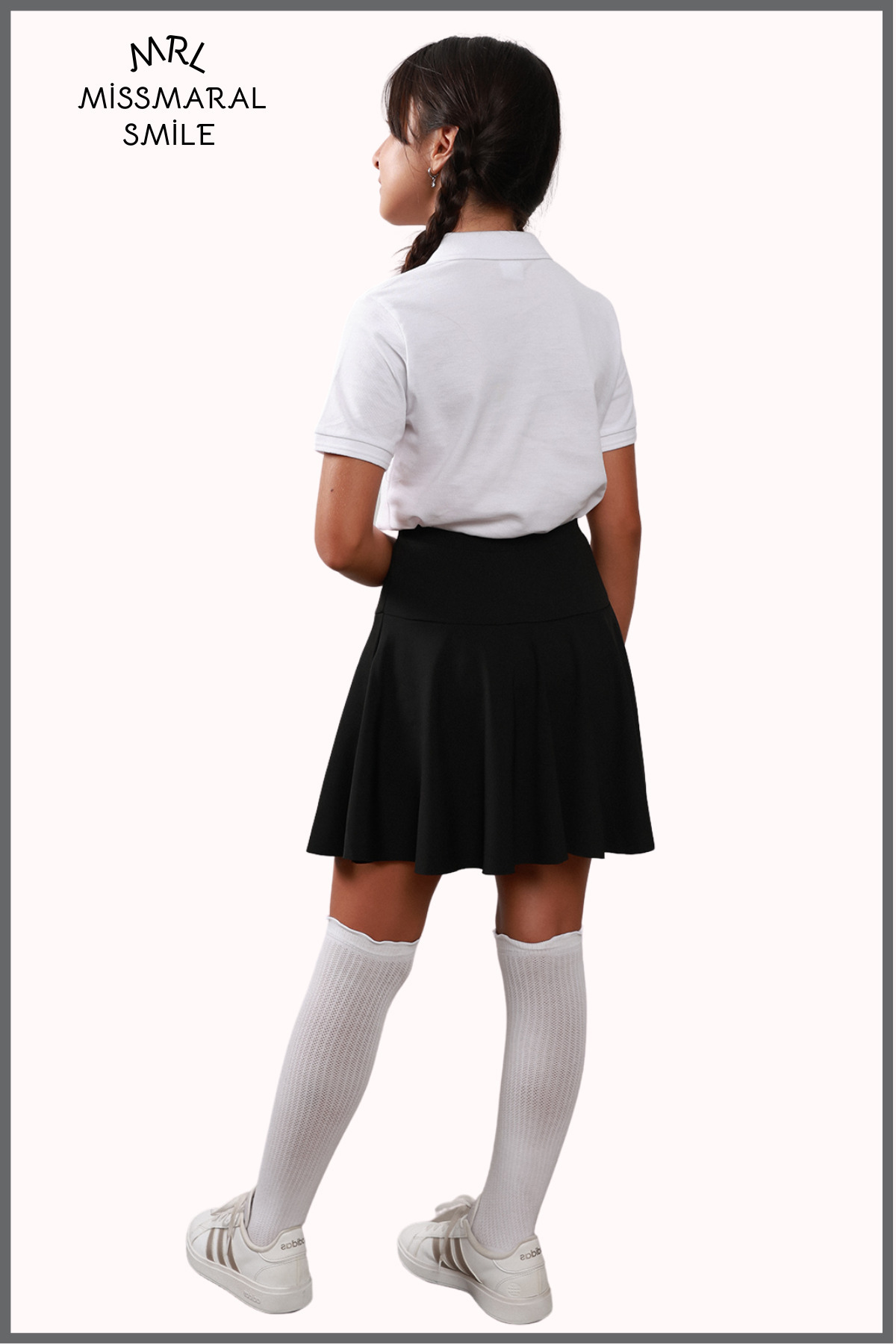 missmaral-Fusta scurtă neagră JR - Fusta pantaloni scurți de tenis pentru sport și uz zilnic cu jambiere în interior 8