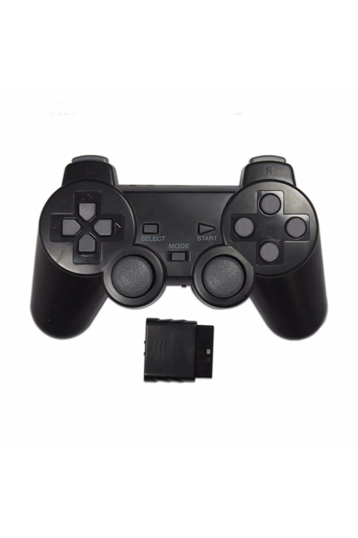 KEKEGAME-Black Wireless Controller 2.4G Gamepad Dual Vibration Joystick for PS2 Console Joypad USB PC Game Co 1