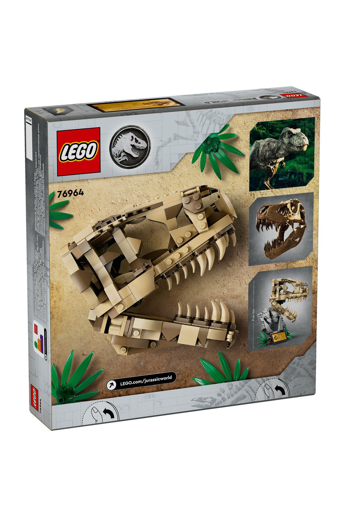LEGO-LEGO Jurassic World set - Dinosaur Fossils: T.rex Skull (76964) 3