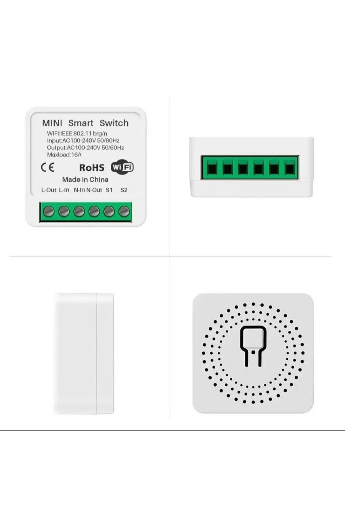 Choice-16A 16A Wifi Smart Switch Smart Home Light Switches Module 2 Way Control Work with Tuya Smart Life A 8