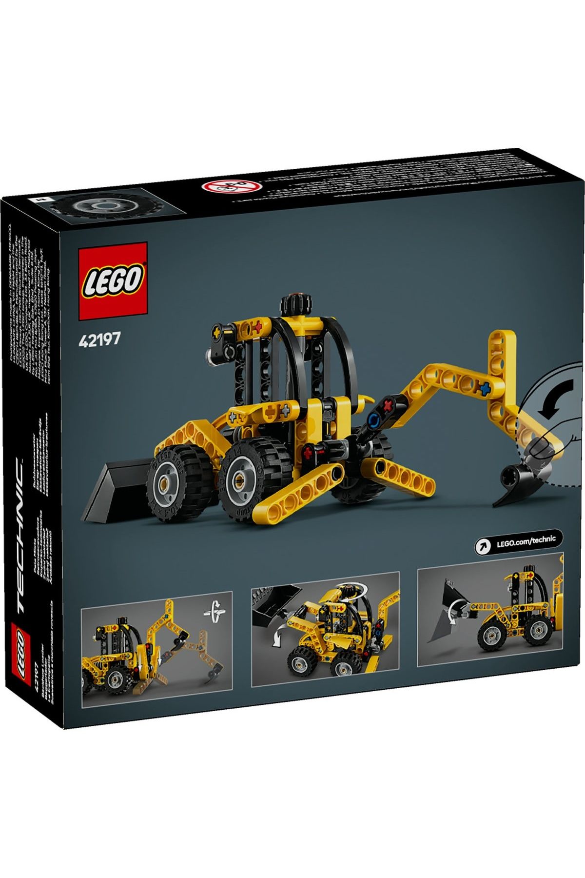 LEGO-LEGO Technic Set - Backhoe Loader (42197) 4