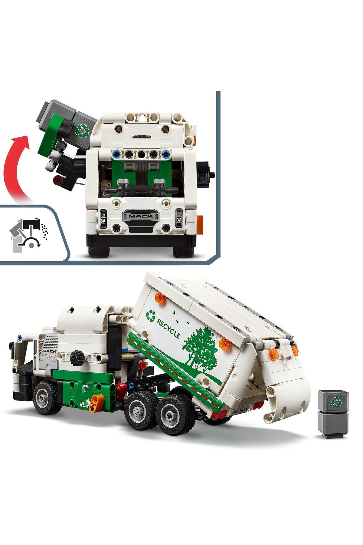 LEGO-LEGO Technic set - Mack LR Electric Garbage Truck (42167) 7