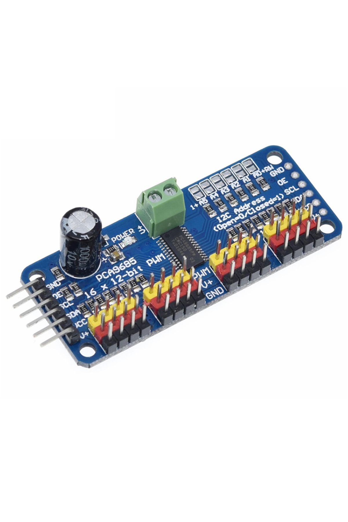 Si Tai&SH-16-channel 12-bit Pwm Servo Driver - I2c Interface - Pca9685 For Arduino Raspberry Pi Diy Servo S... 4