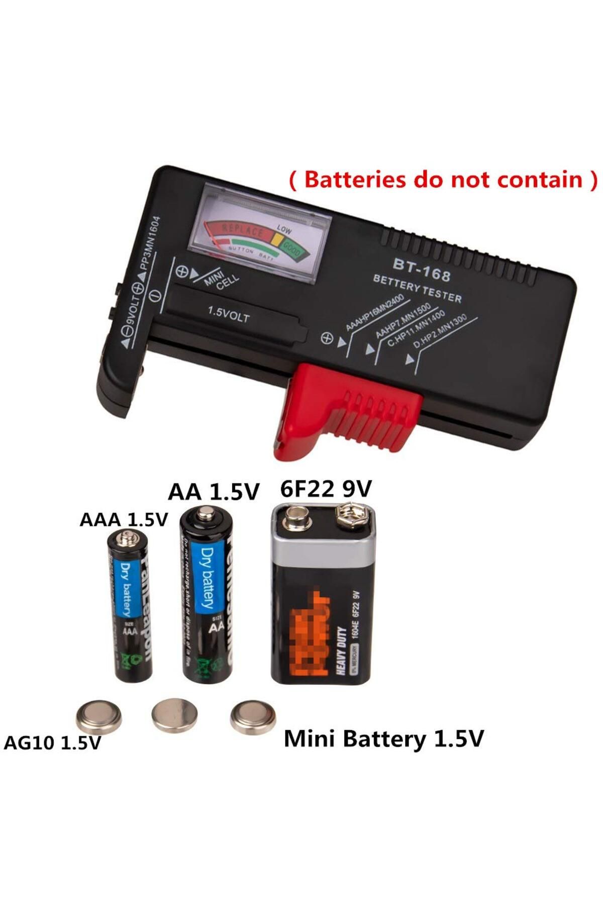 AOKIN-BT-168 AA/AAA/C/D/9V/1.5V batteries Universal Button Cell Battery Colour Coded Meter Indicate Vol... 5