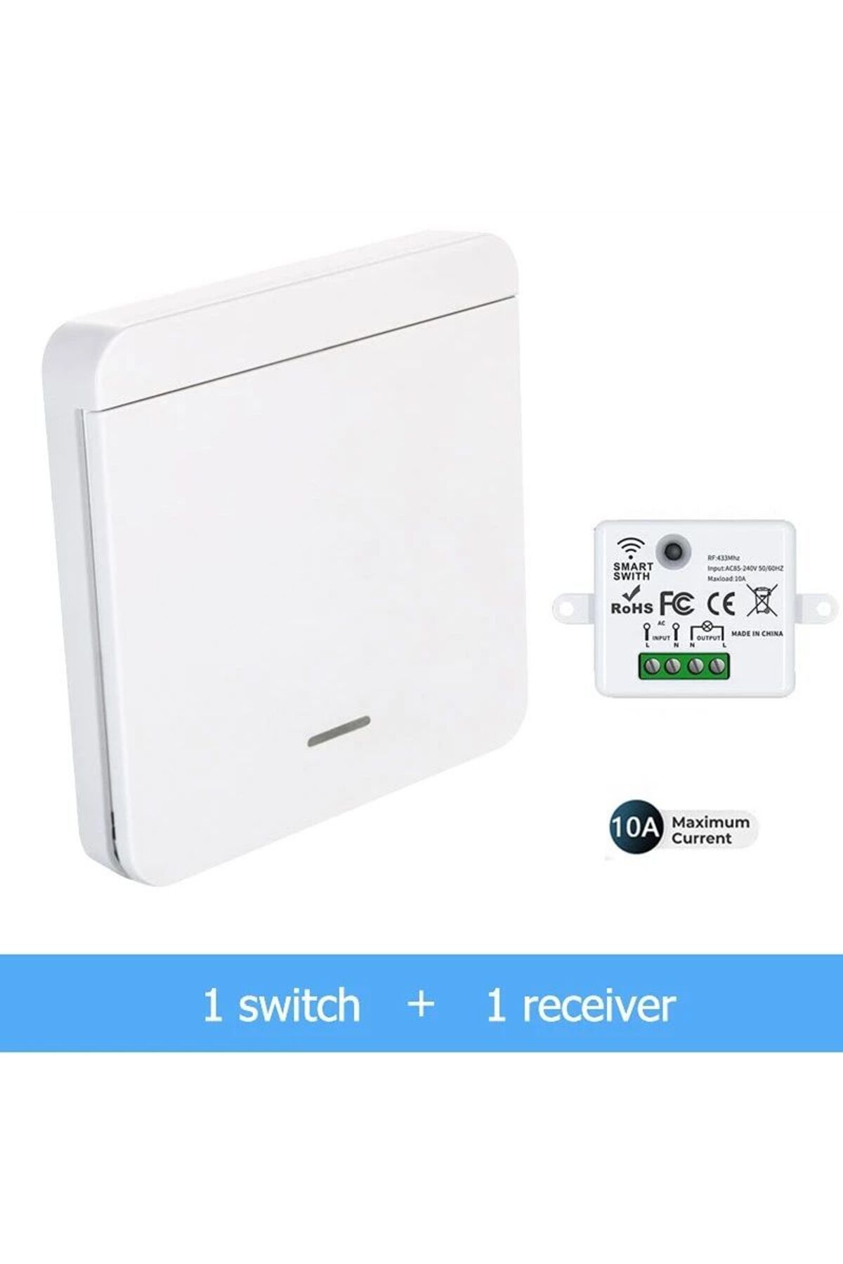 Choice-as pic show Smart WiFi Switch for Lighting 10A RF433MHz Wireless APP Voice Control Smart Home Smart 1