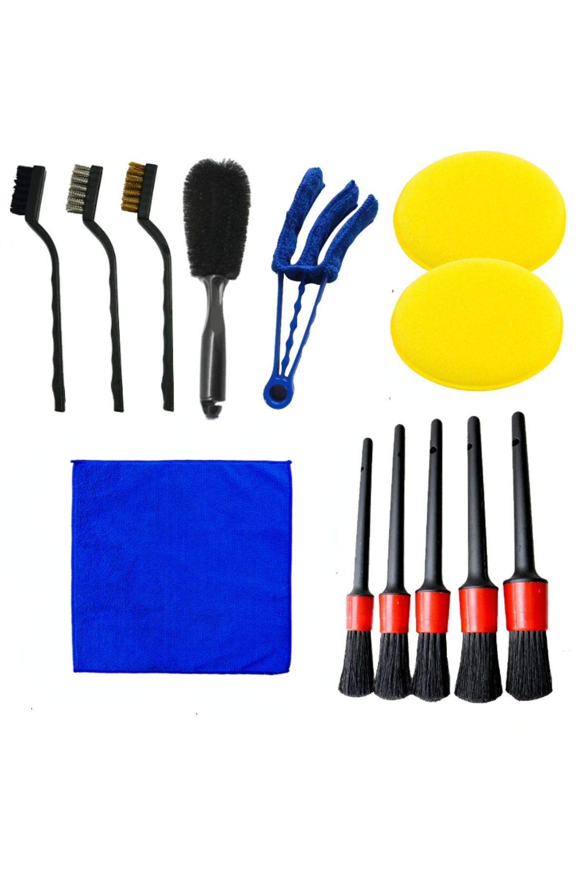 Choice-13Pcs 13Pcs Car Detailing Brush Set The Ultimate Auto Cleaning Kit for Vents Gaps Maintenance Car Ai 1