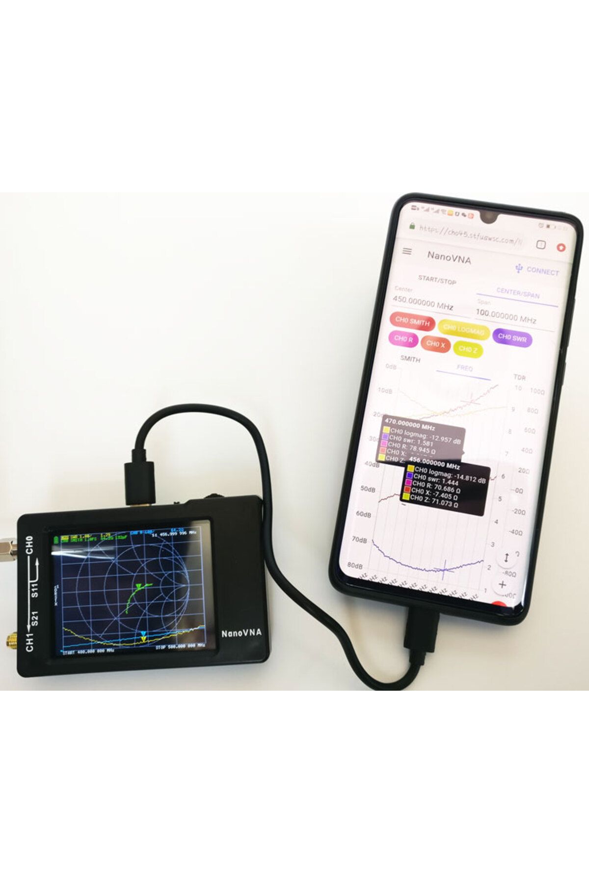 Choice-2.8" LCD 1.5GHz NanoVNA-H HF VHF UHF UV Vector Network Analyzer Antenna Analyzer NanoVNA With SD ... 5