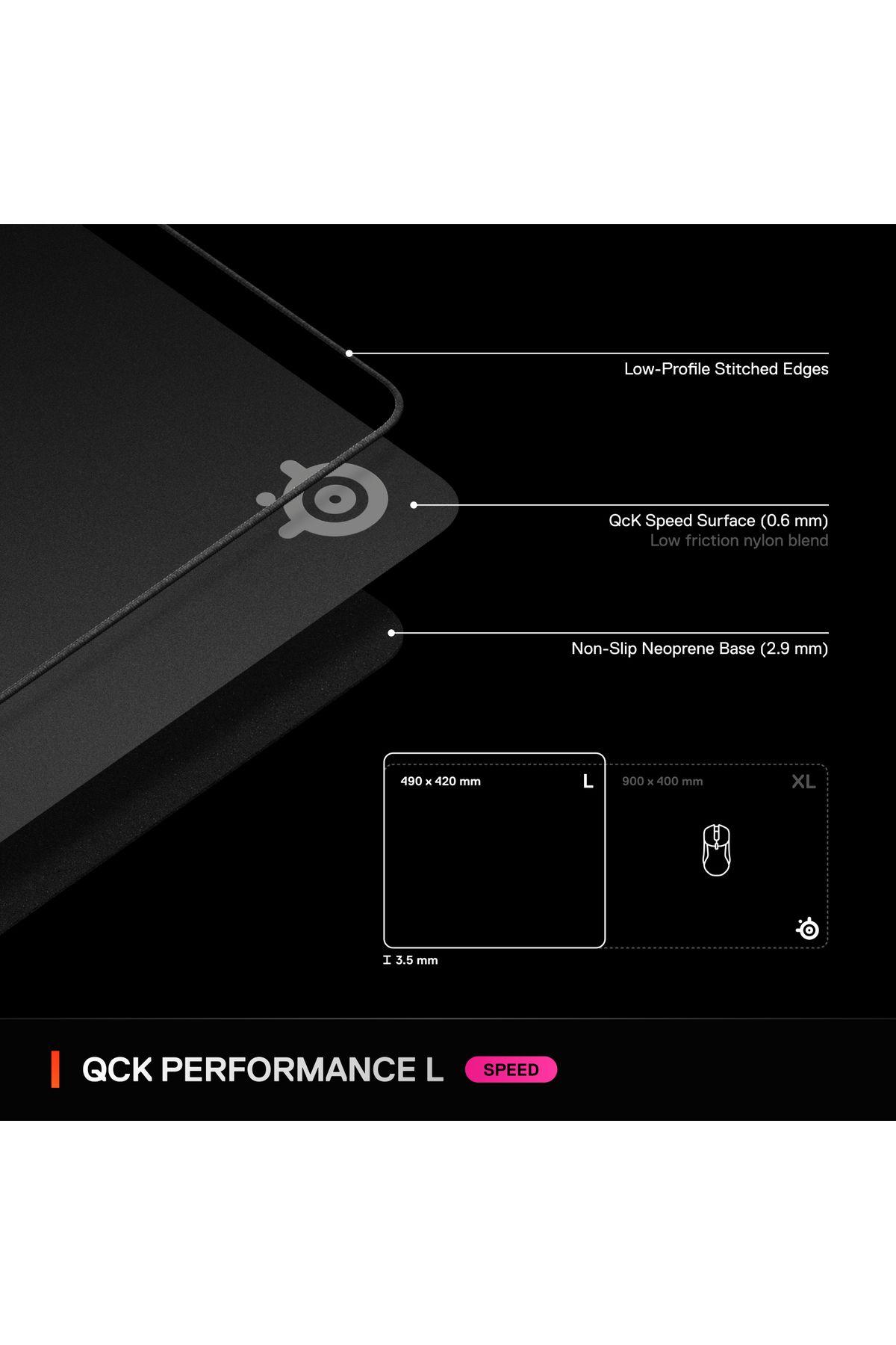 SteelSeries-Qck Large Performance Speed ​​Gaming Mouse Pad 7