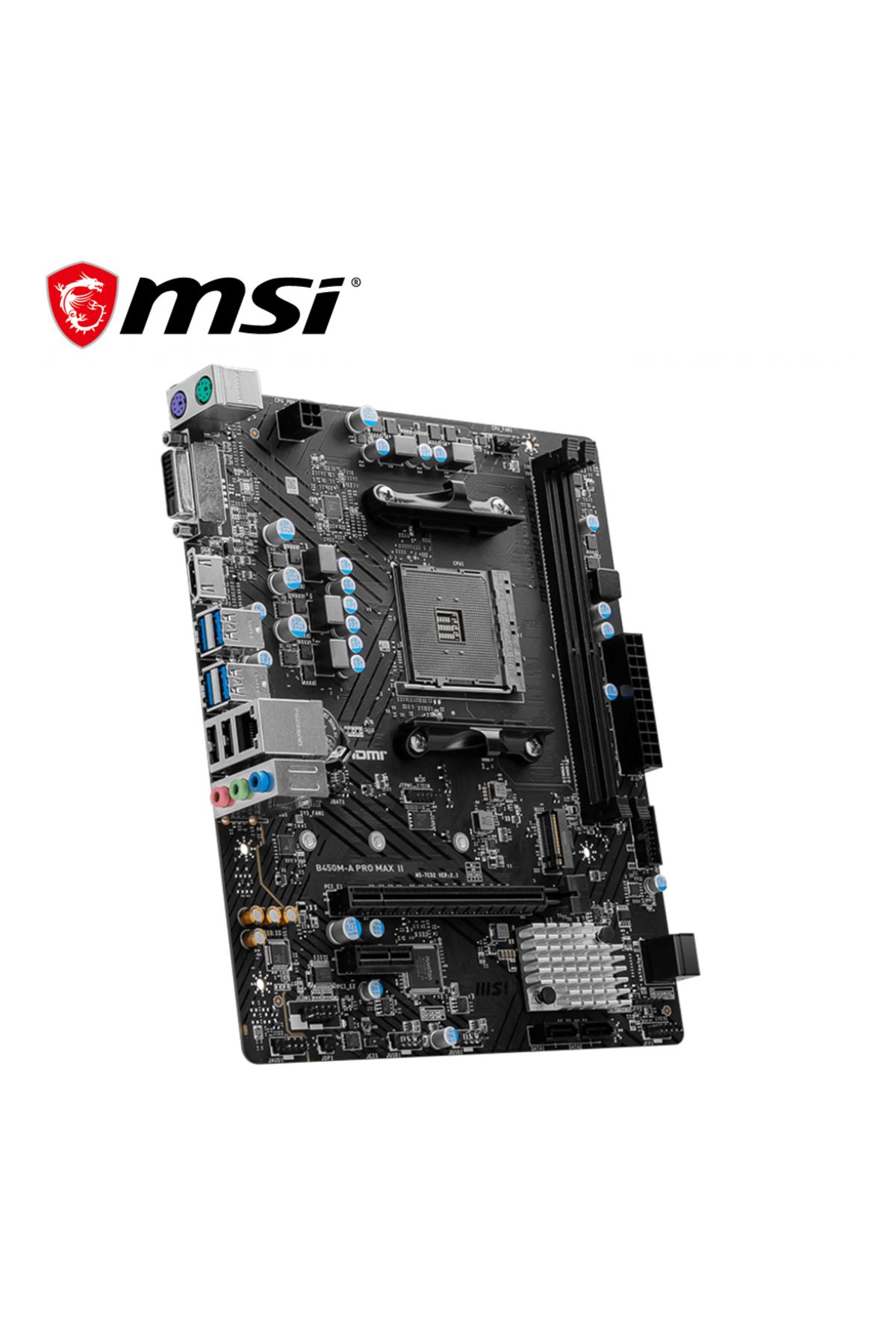 Choice-Motherboards MSI AMD B450M-A PRO MAX II New Motherboard Dual-channel DDR4 Memory M.2 SATAIII USB3.2 4