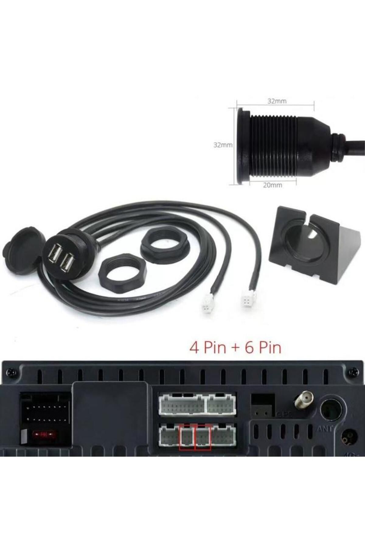 Choice-Car Radio Multimedia Player Car Dashboard USB Socket For Most Cars 4/6 Pin Dash Mount Dual USB Po... 8