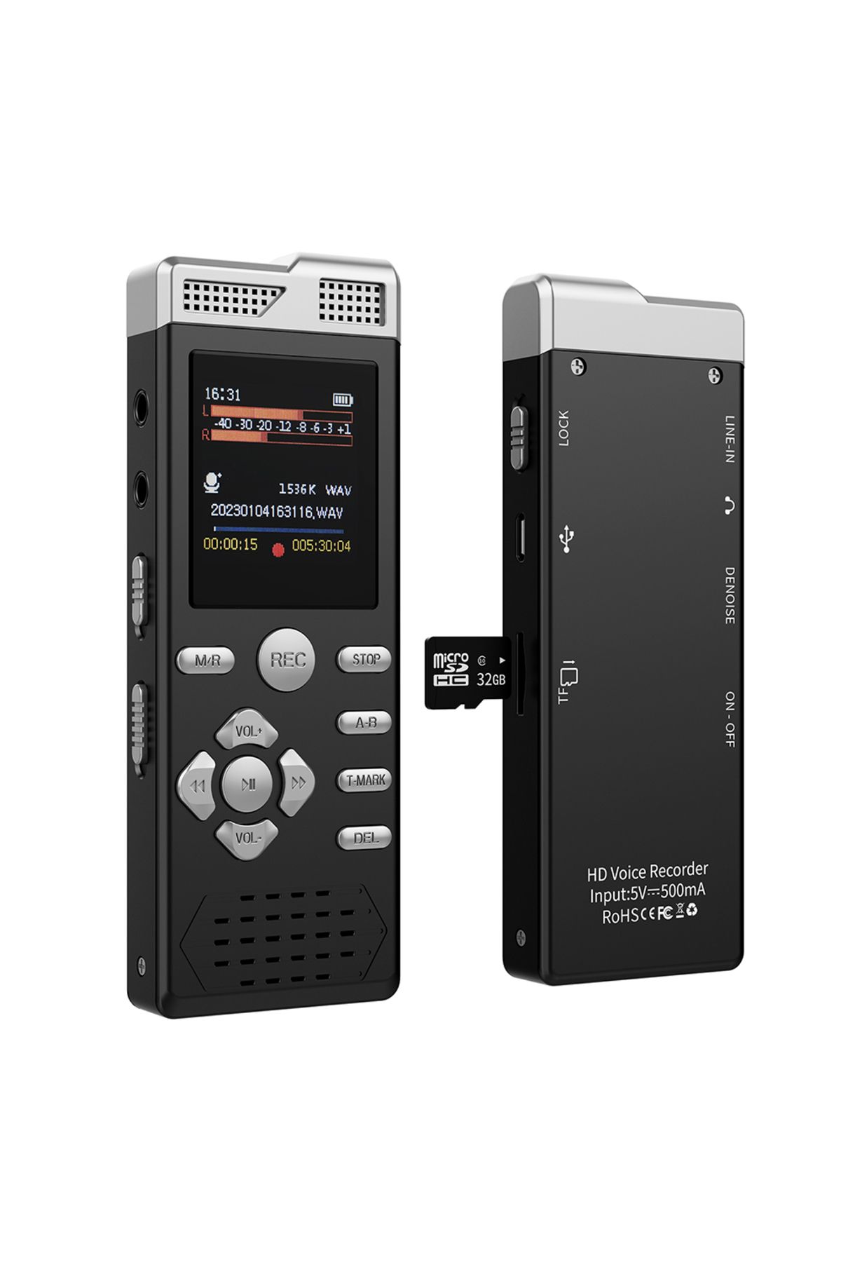 Choice-8G device storage Voice Activated Dual Microphone Recording Password Protection Line-in T-MARK Digit 8