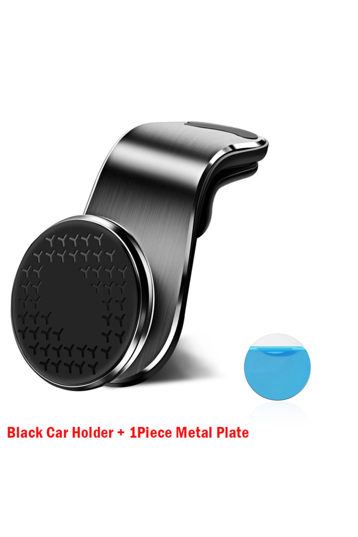 congdi-1pc black Car Phone Holder Strong Magnetic Rotation Air Vent Mount Phone Stand for Iphone Xiaomi Sam 1