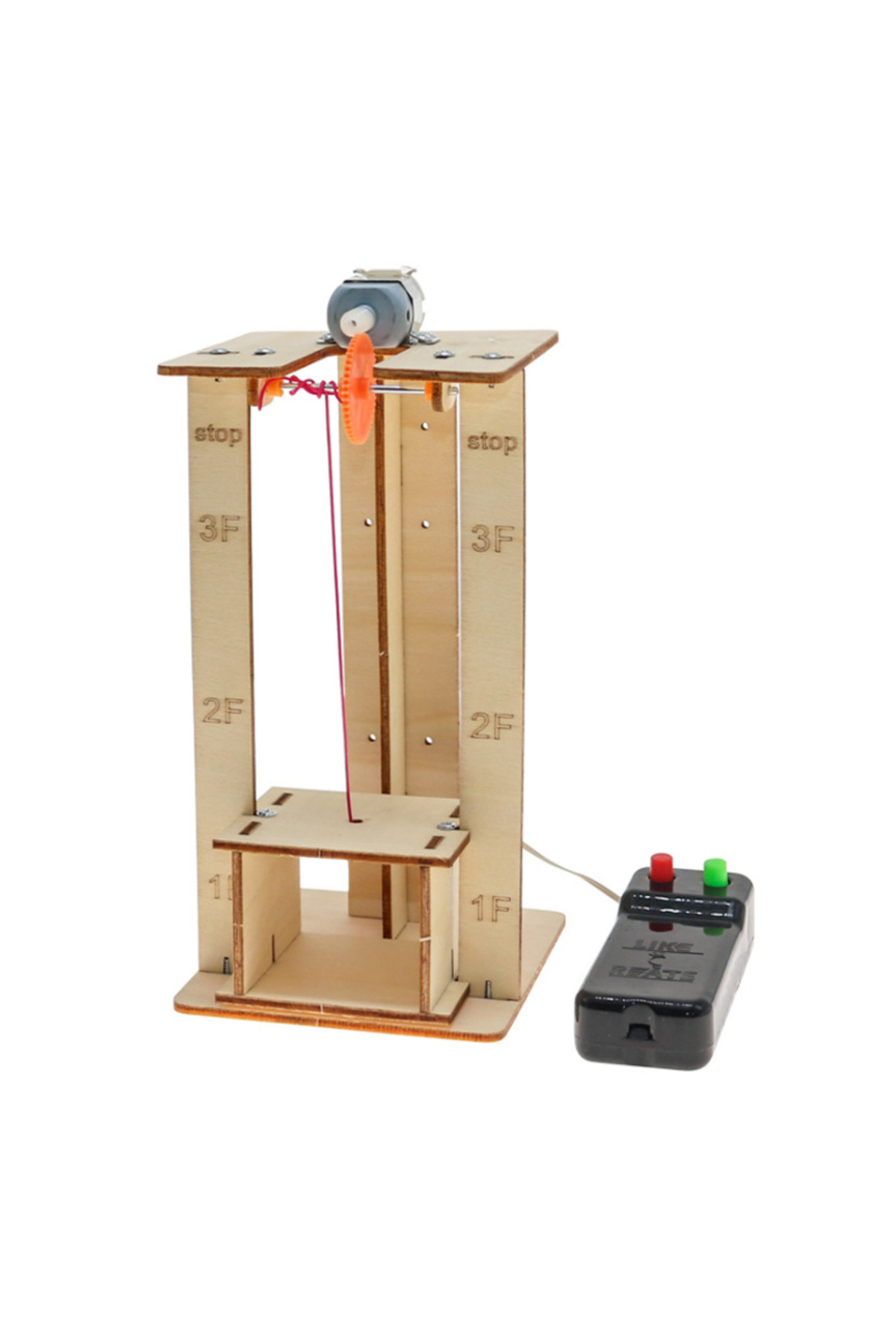 مجموعه مدل چوبی بالابر برقی کنترل‌ازراه-دور برای ساخت‌وساز شخصی، پروژه‌های علمی‌مدرسه، آزمایش و غیره…