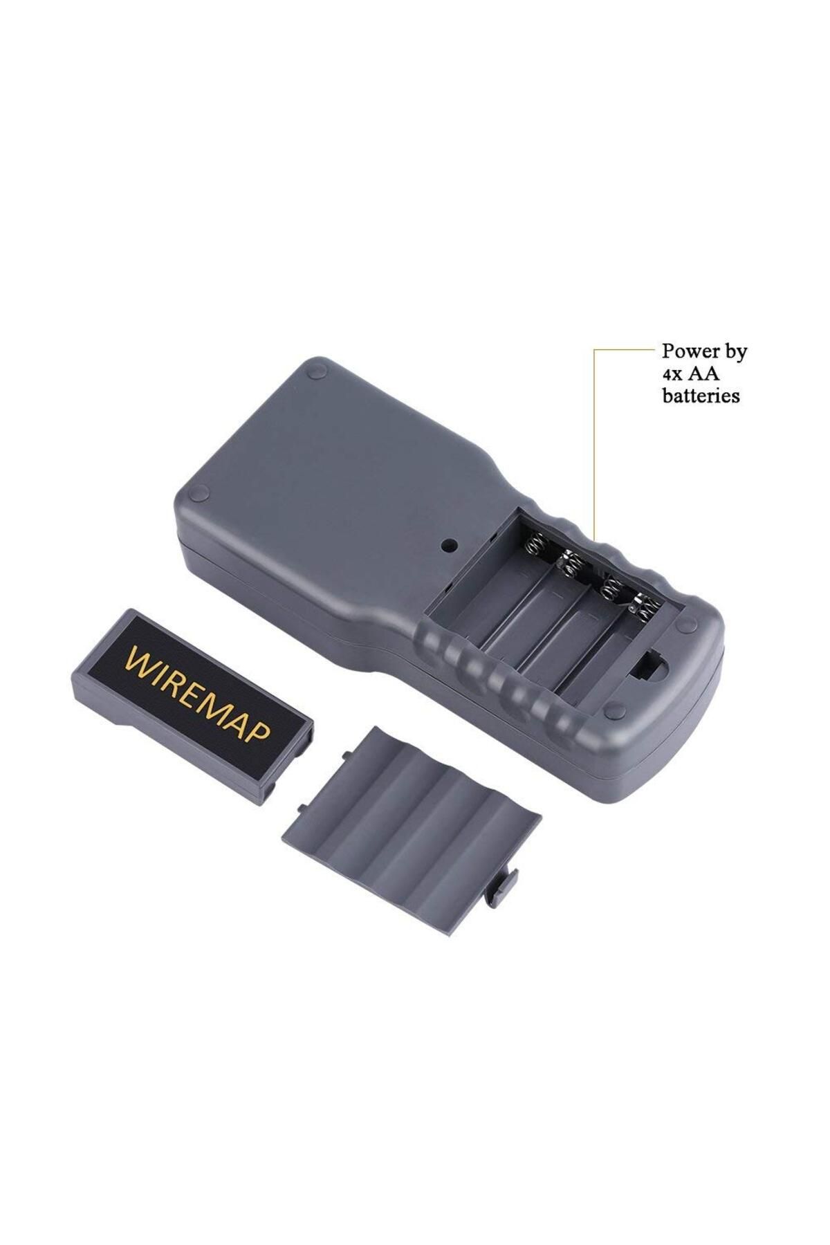 Ninth World-جهاز اختبار الشبكة المحمول SC8108 LCD، جهاز قياس كابلات الشبكة RJ45 Cat5e Cat6 UTP Unshield LAN وجهاز اختبار... 3