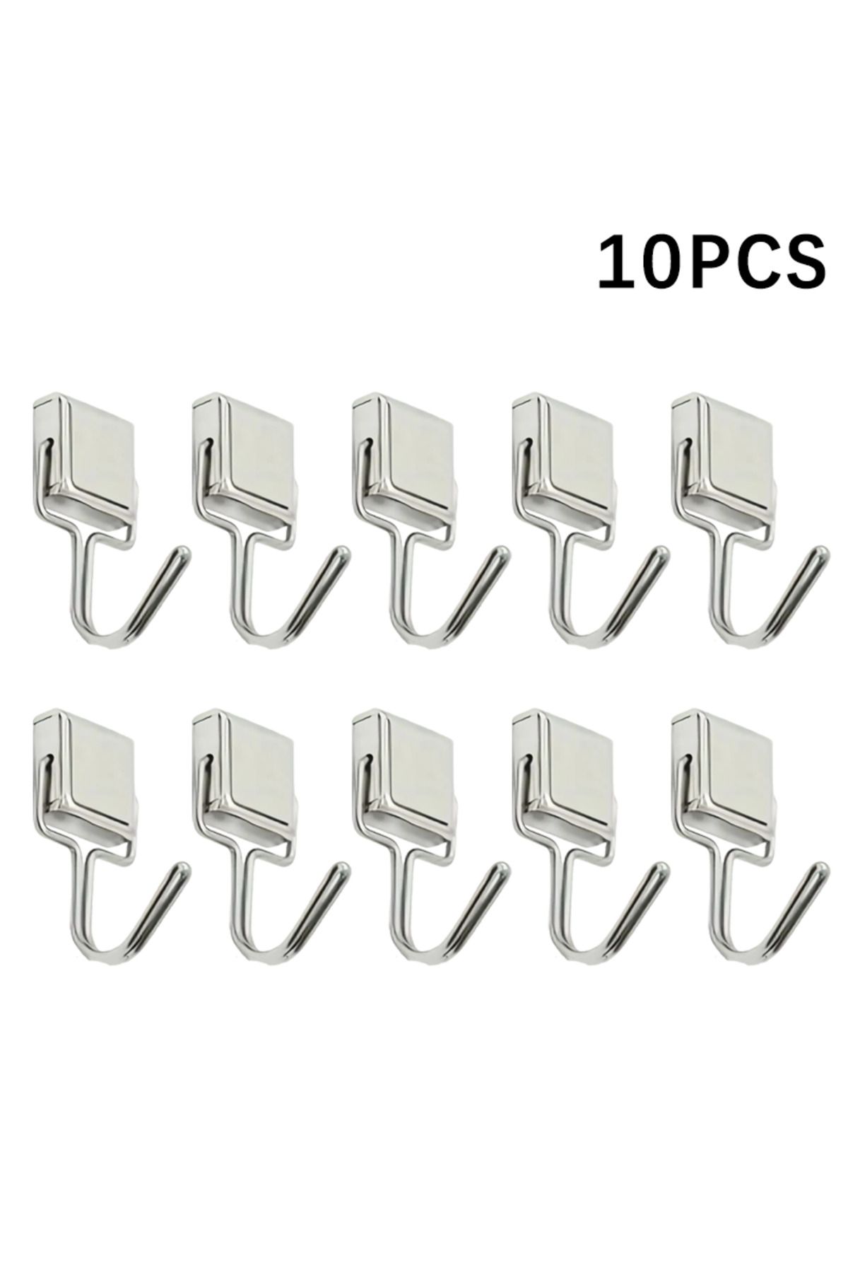 XMSJ-10PCS 50PCS Strong Magnetic Hooks Multi-Purpose Storage Hooks Home Kitchen Bar Storage Hooks Key Sto 1