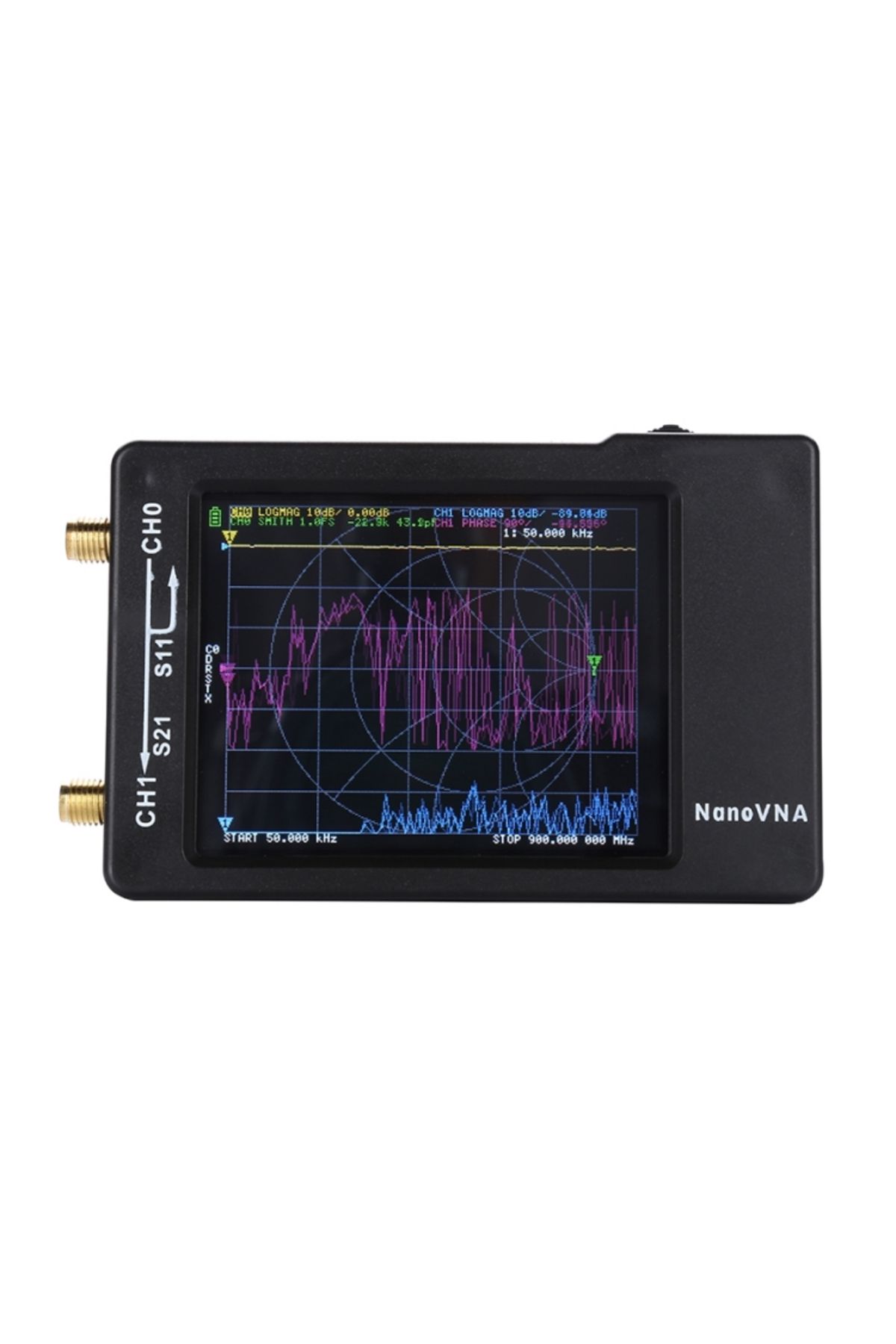 Choice-2.8" LCD 1.5GHz NanoVNA-H HF VHF UHF UV Vector Network Analyzer Antenna Analyzer NanoVNA With SD ... 8