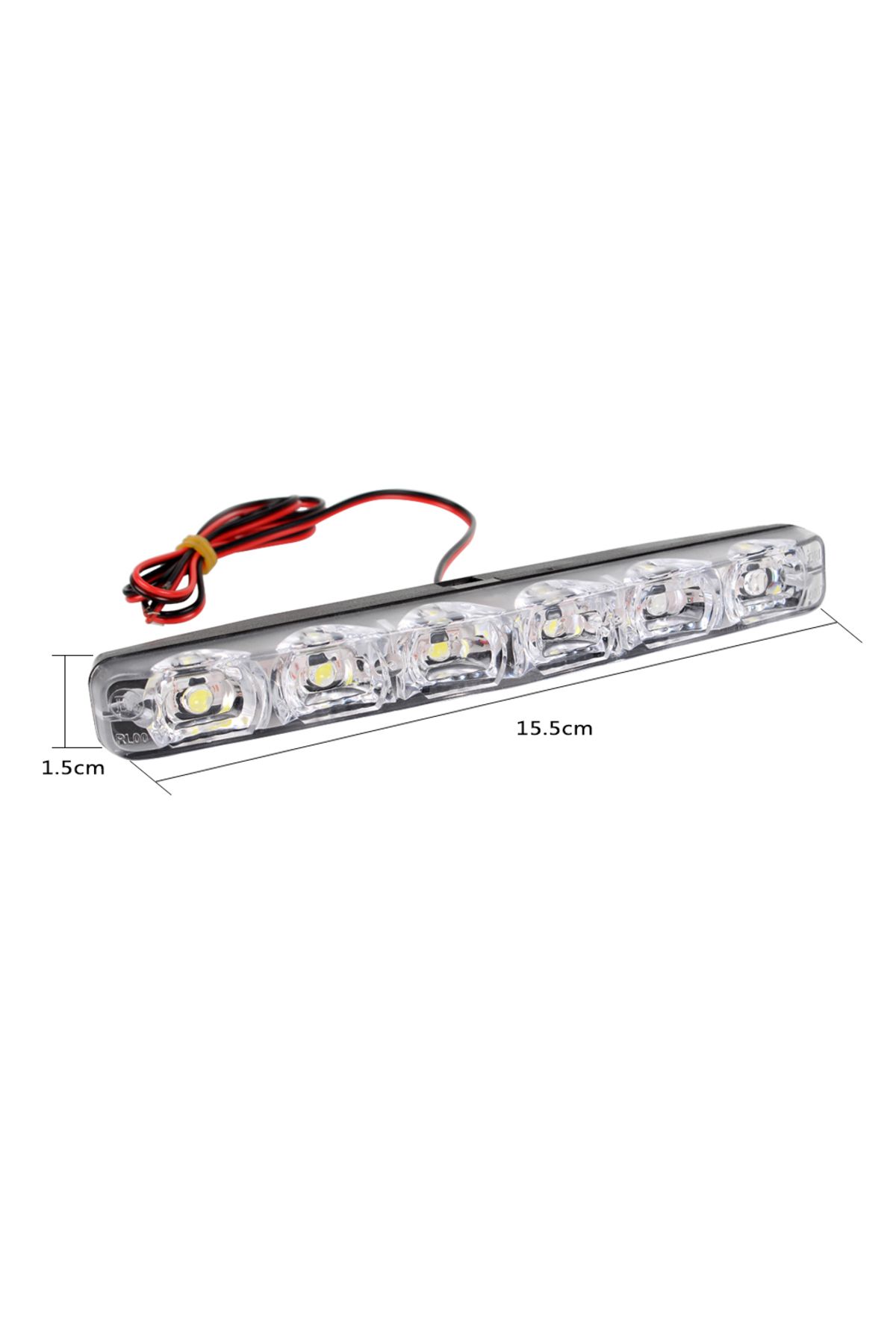 LEEPEE-1 Pair Drl Led Car Daytime Running Lights 6 Leds Dc 12v Auto Fog Light Driving Lamps Car-s... 6