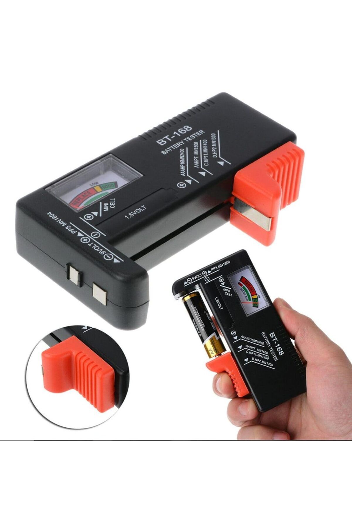 AOKIN-BT-168 AA/AAA/C/D/9V/1.5V batteries Universal Button Cell Battery Colour Coded Meter Indicate Vol... 3