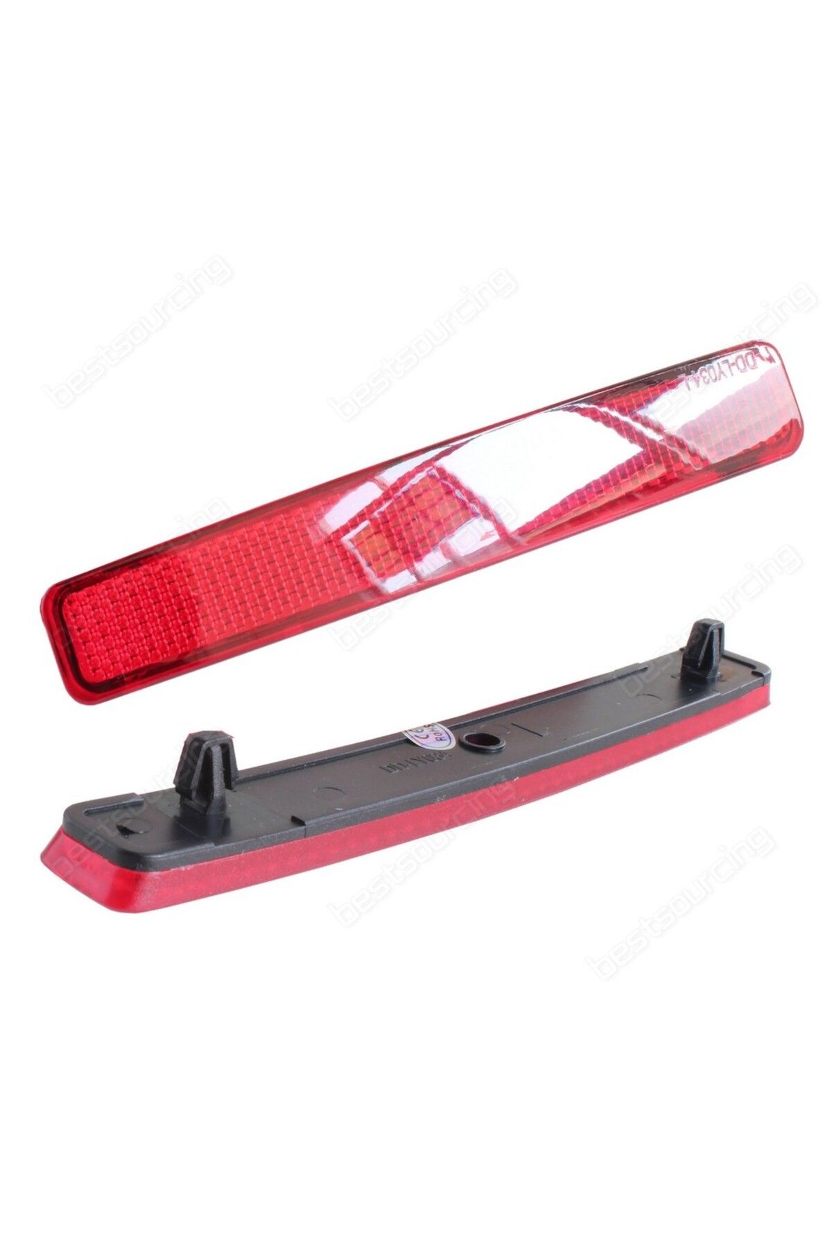 Choice-ANGRONG 2x Red Rear Bumper Reflector Light Left Right For VW Transporter T5 2003-11 Multivan 4