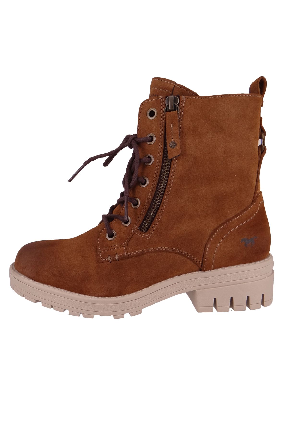 Mustang-Damen Elegante Stiefelette 1397501 Braun 301 Kastanie Kunstleder 3