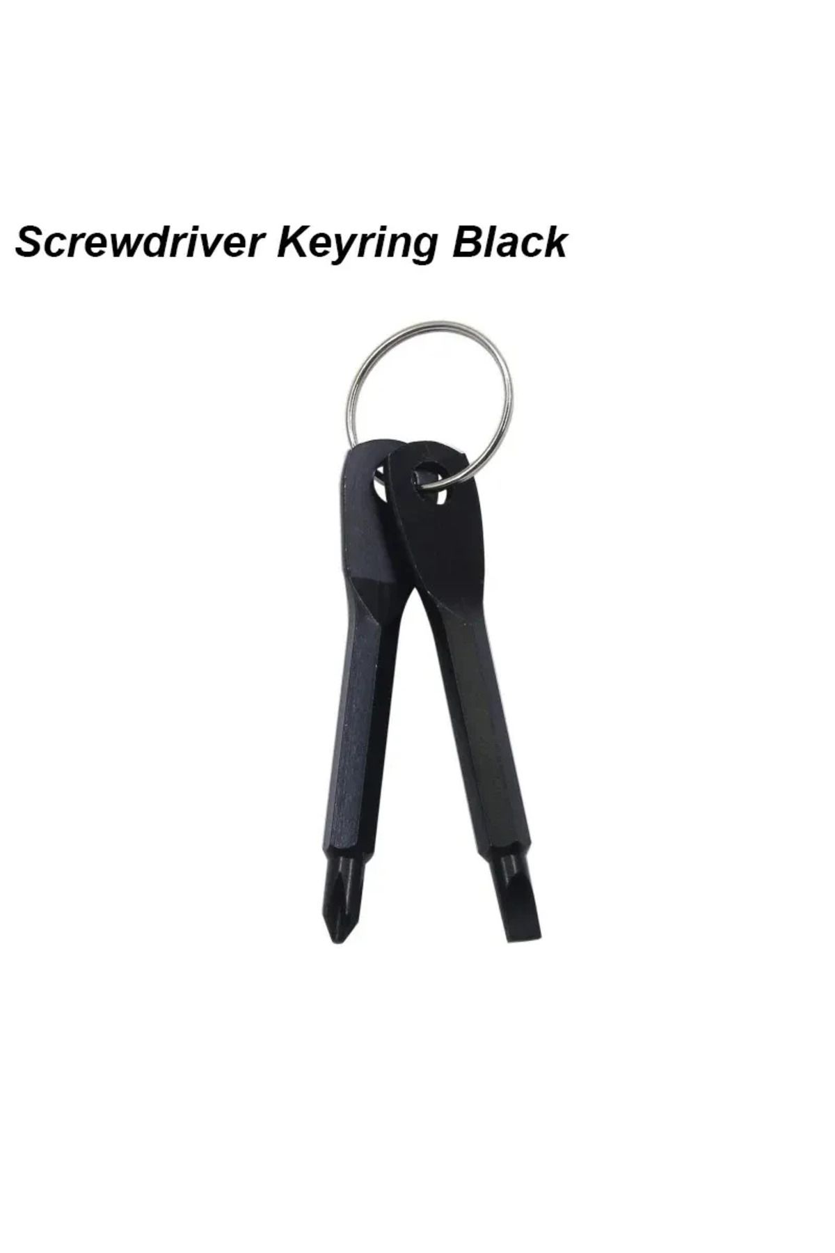 Choice-Black Portable Screwdriver Multifunctional Tool One-word&cross Dual-purpose Screwdriver with Key Buc 1