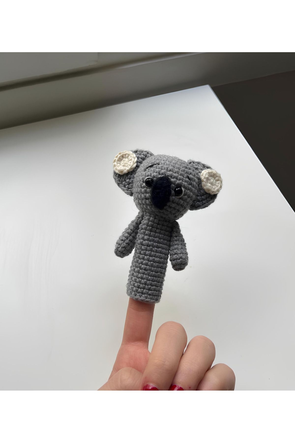 Handmade Amigurumi Parmak Kukla Koala